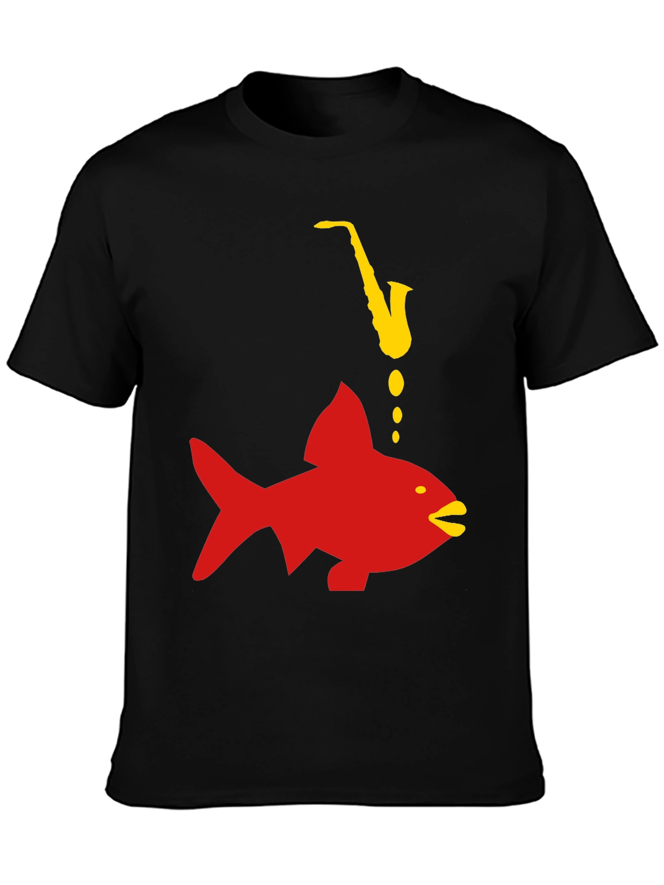 Saxophone Fish Graphic Tee