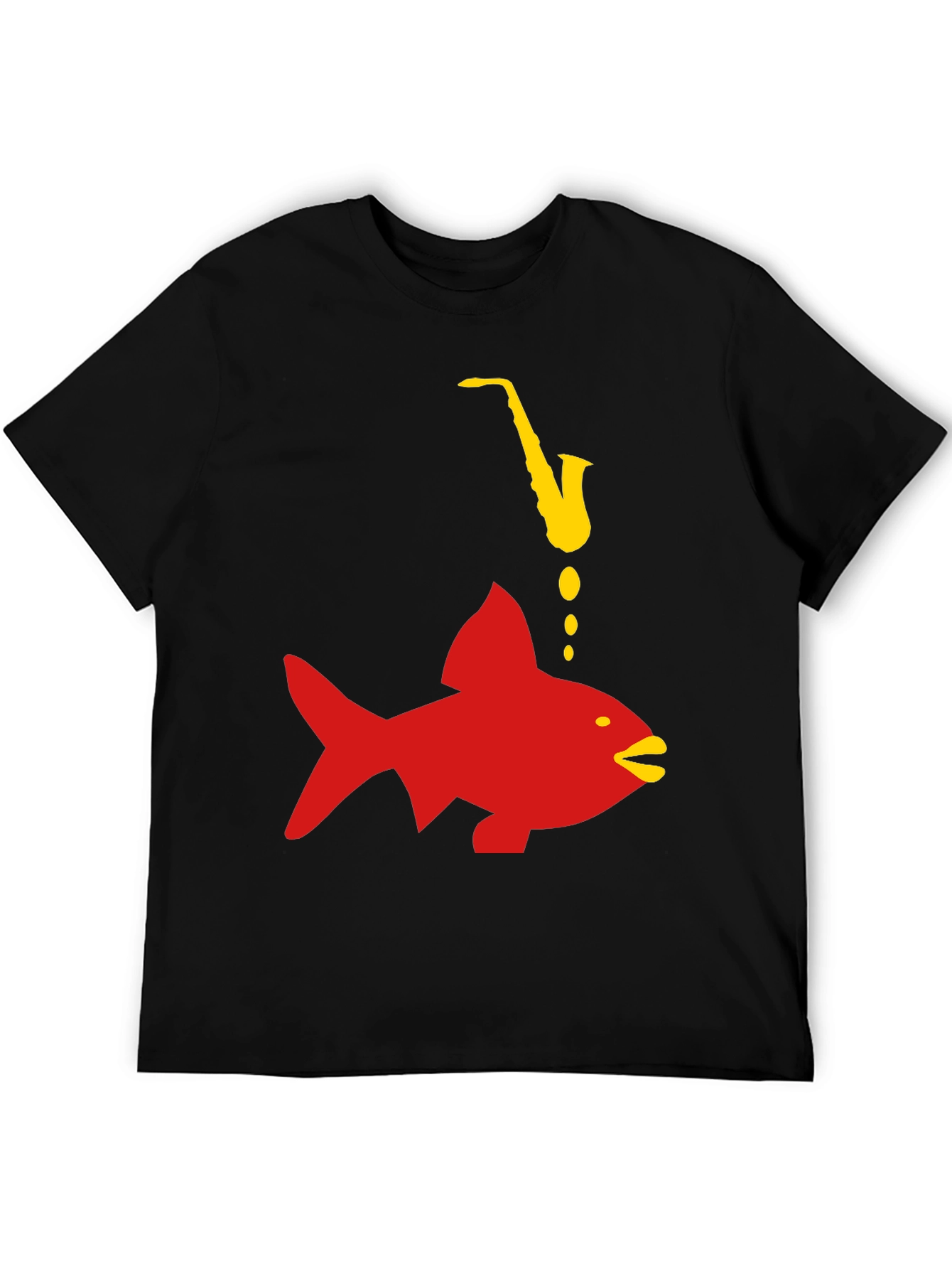Saxophone Fish Graphic Tee