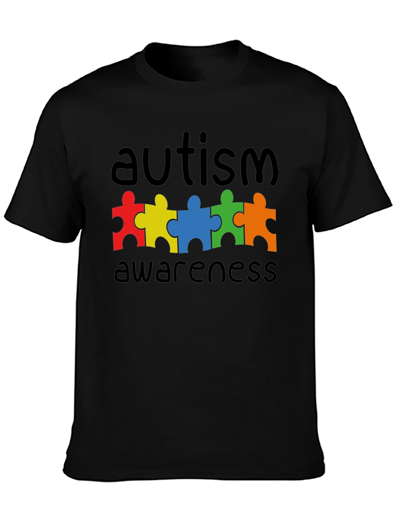 Autism Awareness Puzzle Piece Graphic T-Shirt