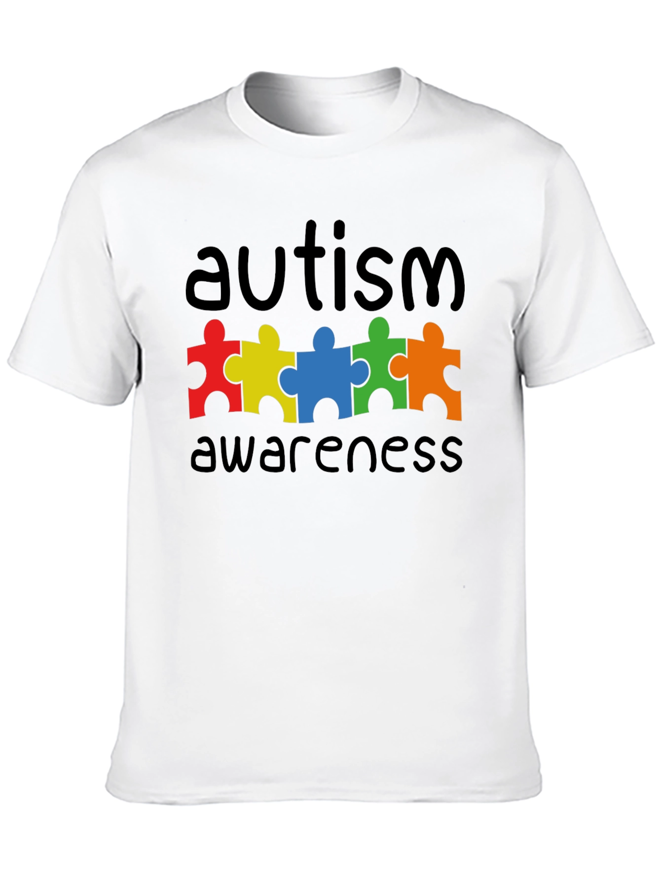 Autism Awareness Puzzle Piece Graphic T-Shirt