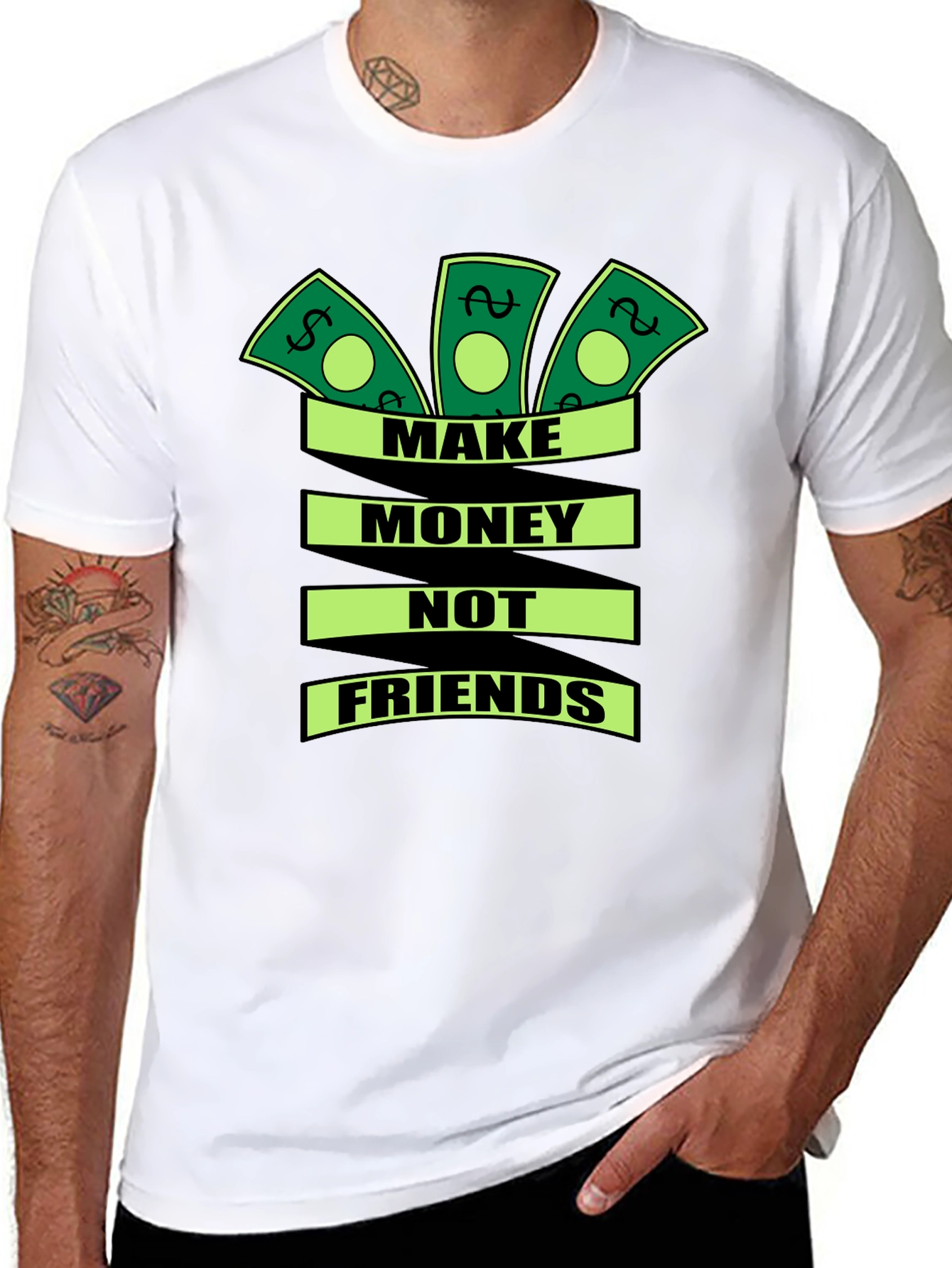 Make Money Not Friends Graphic T-Shirt