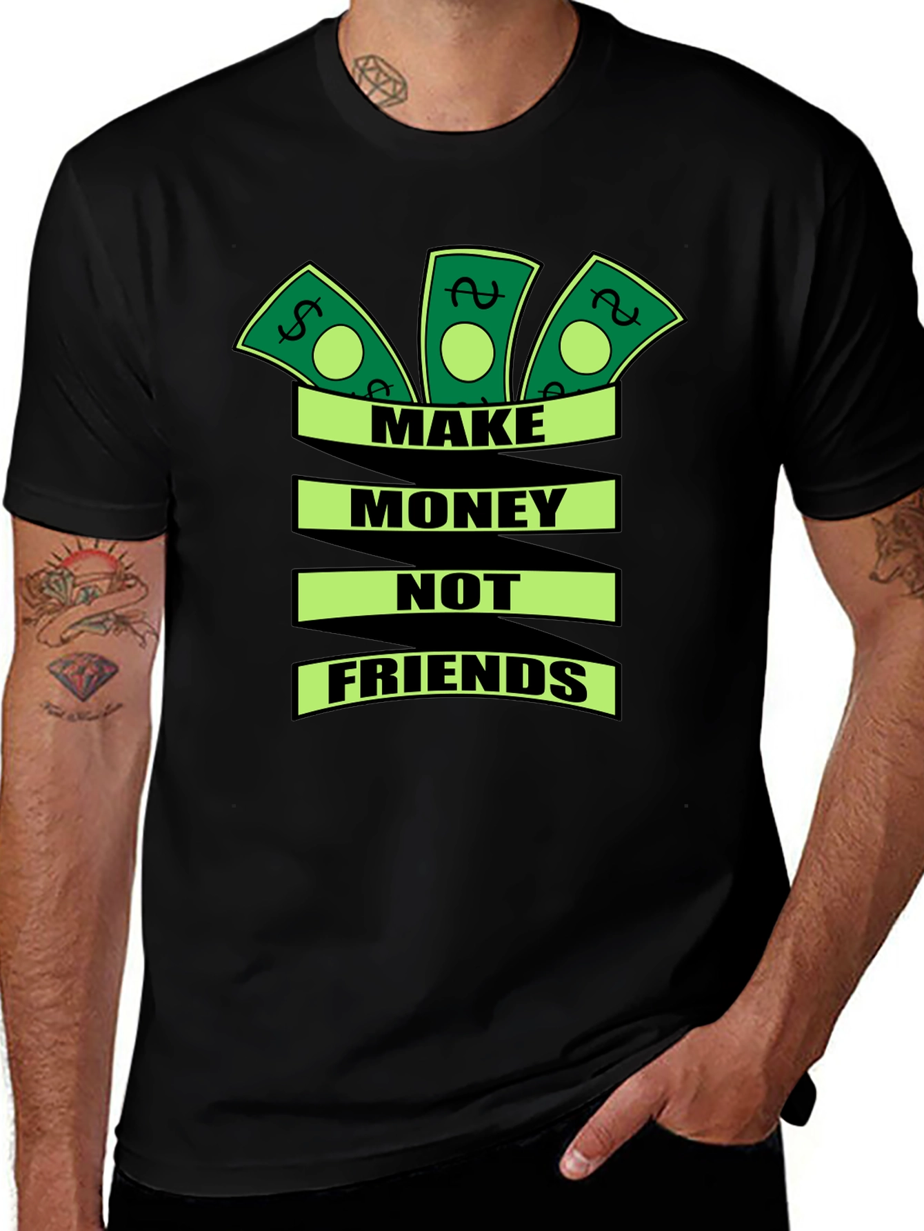 Make Money Not Friends Graphic T-Shirt