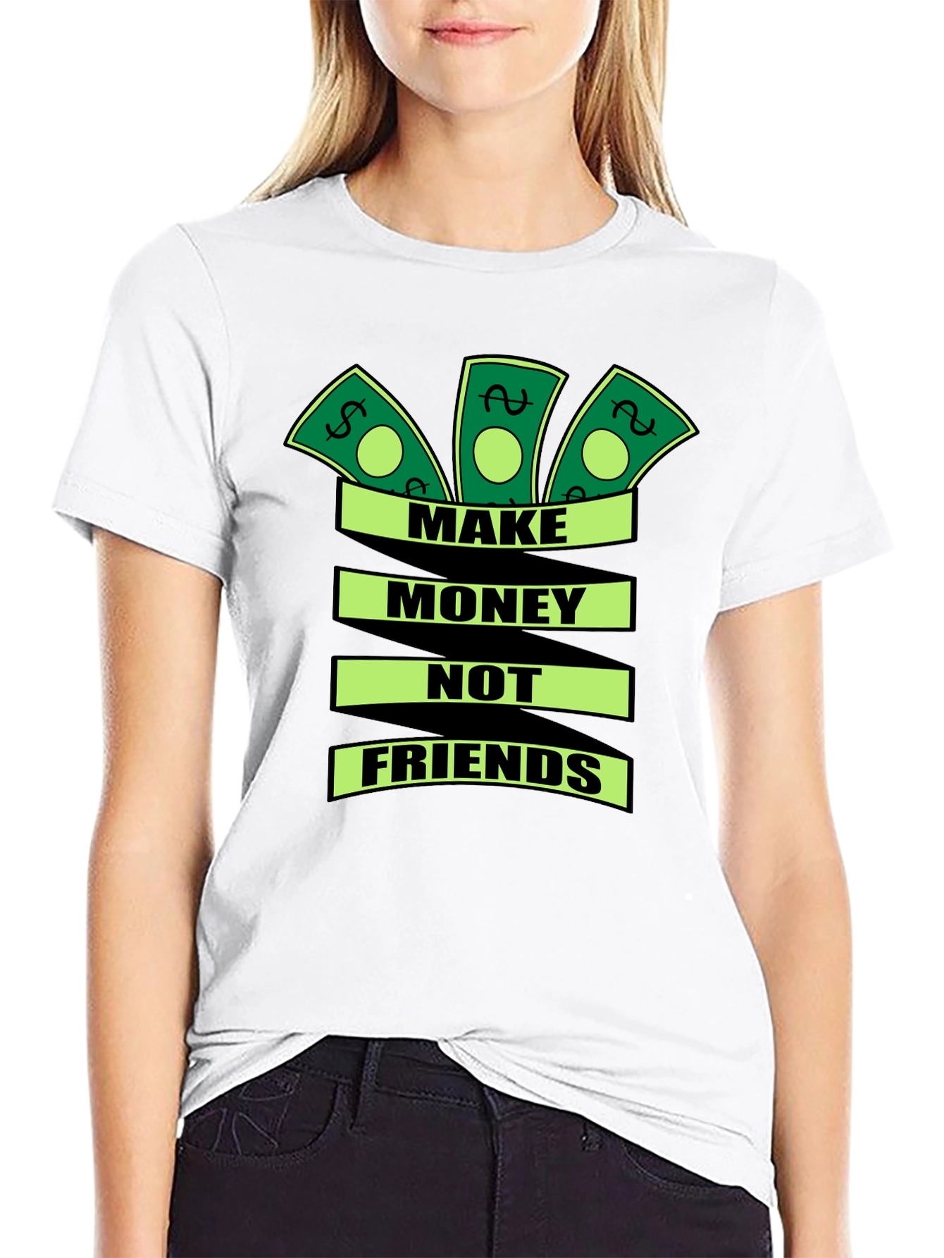 Make Money Not Friends Graphic T-Shirt