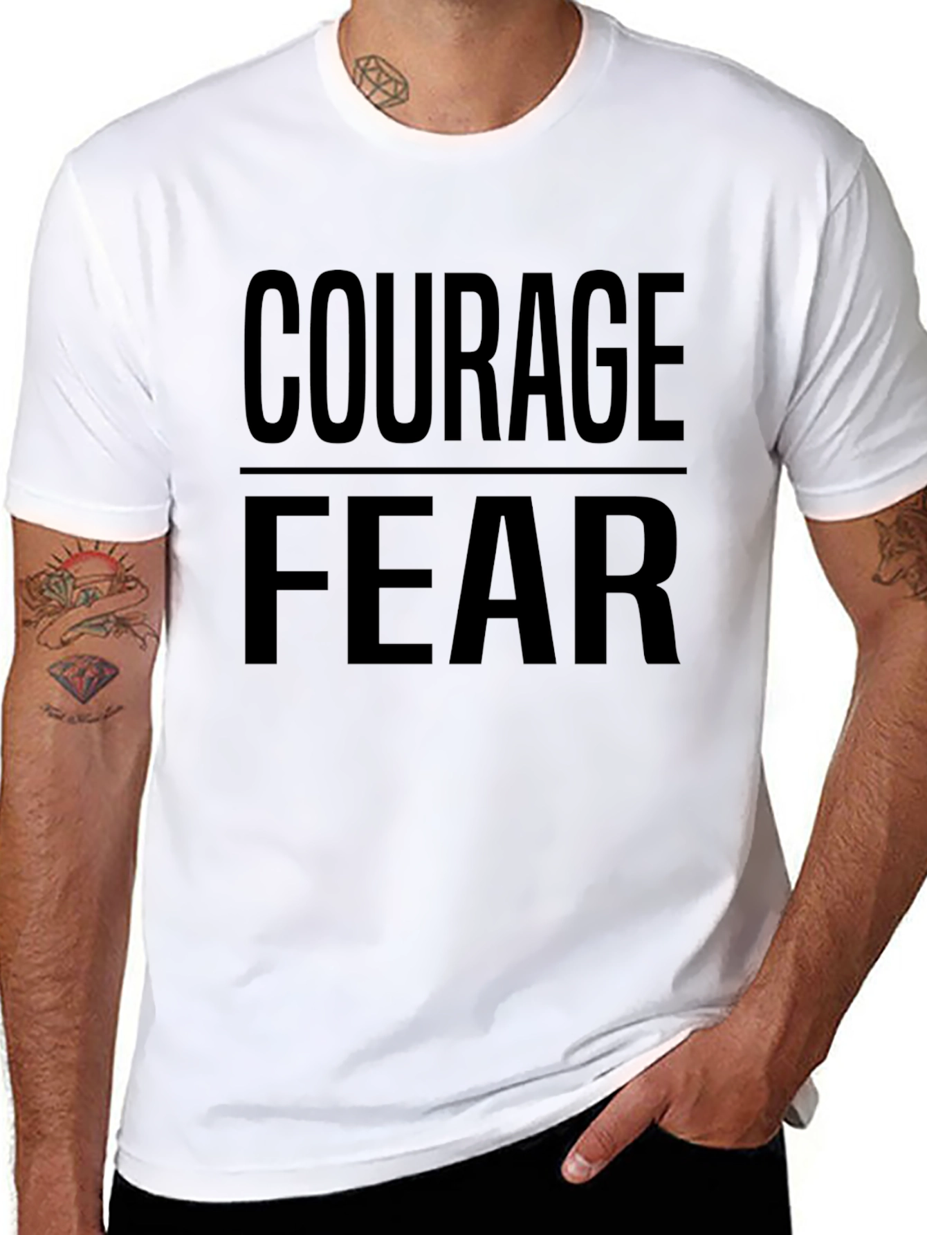 Courage Over Fear Graphic T-Shirt