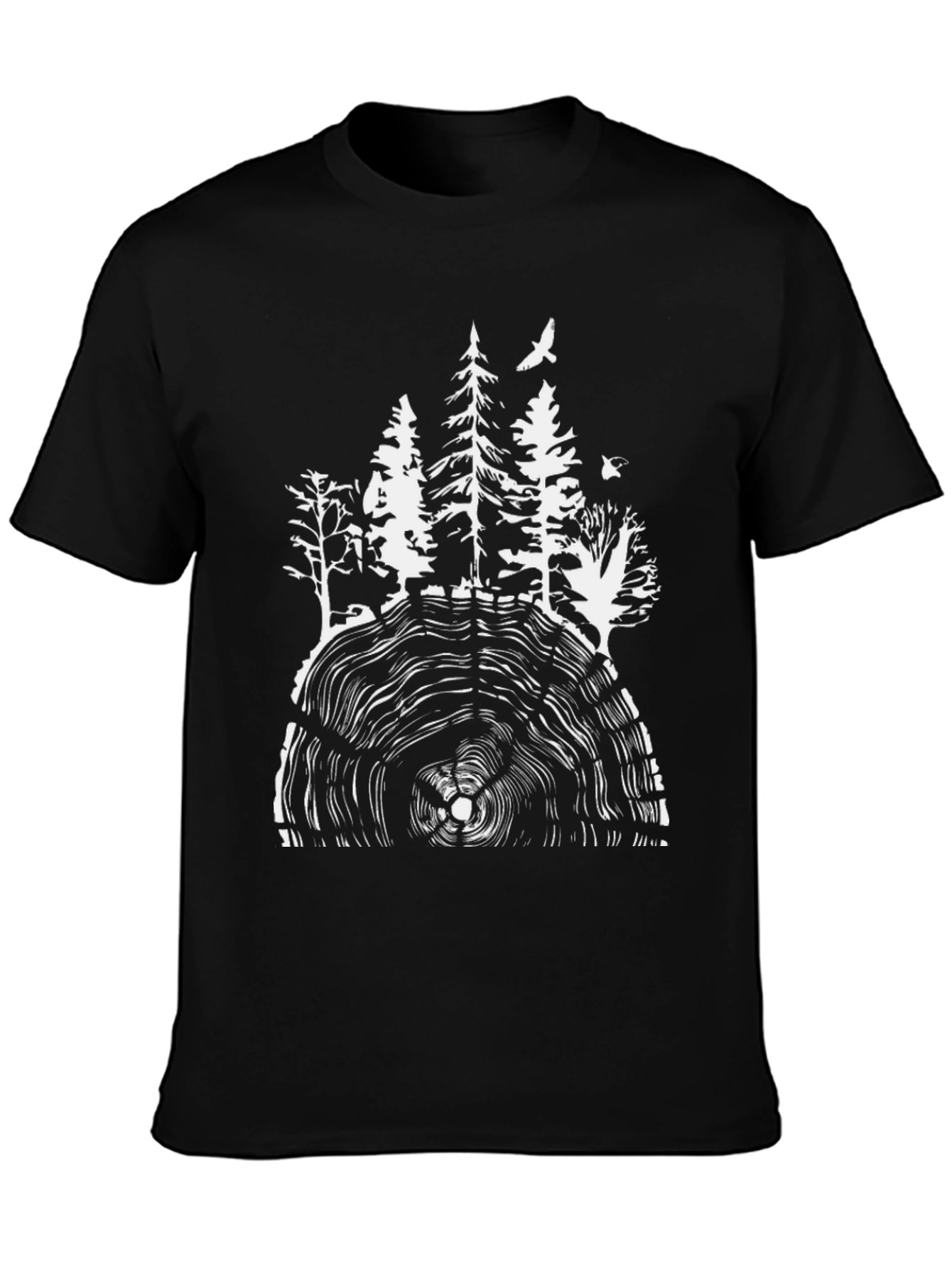 Natures Rings Graphic Tee - Black
