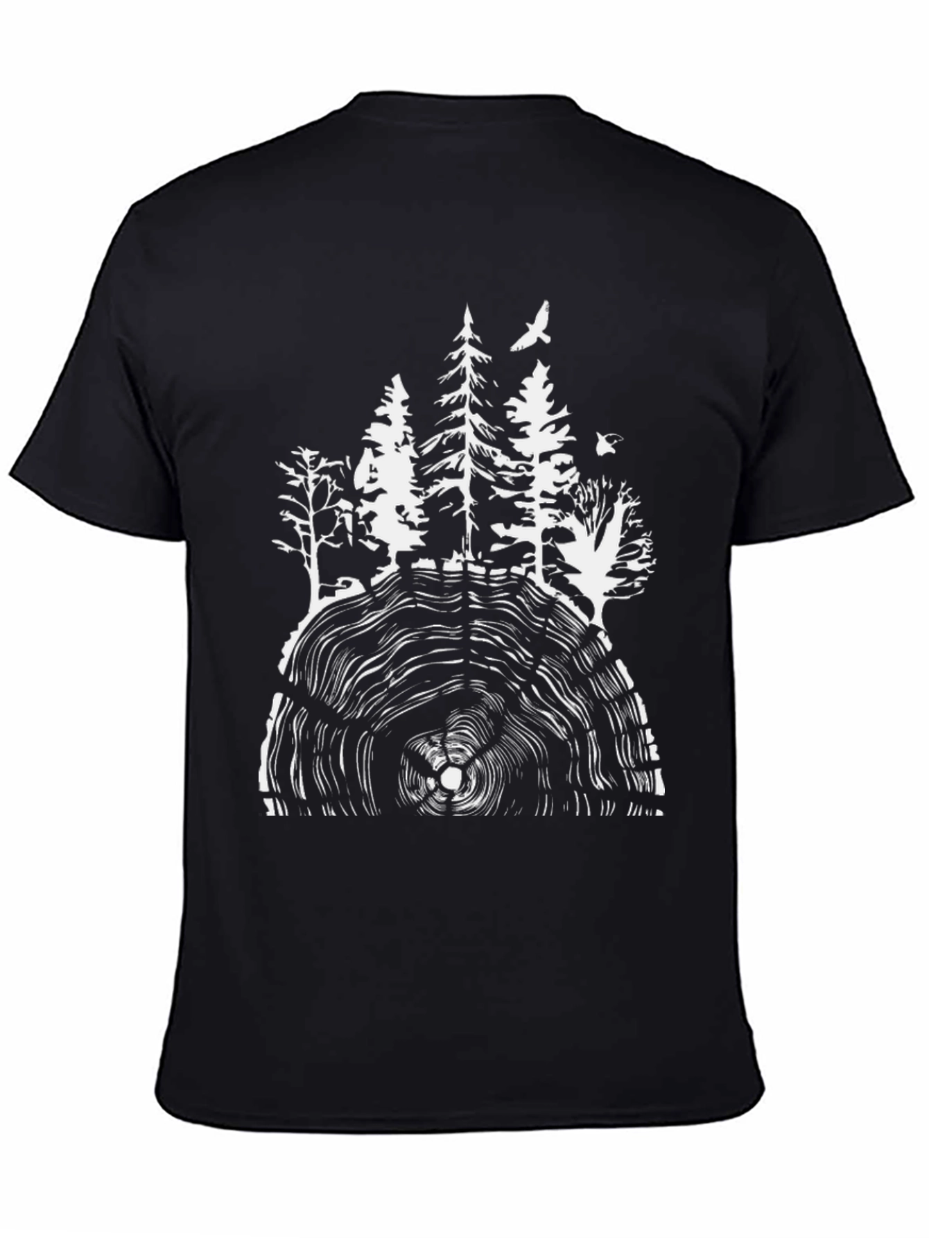 Natures Rings Graphic Tee - Black