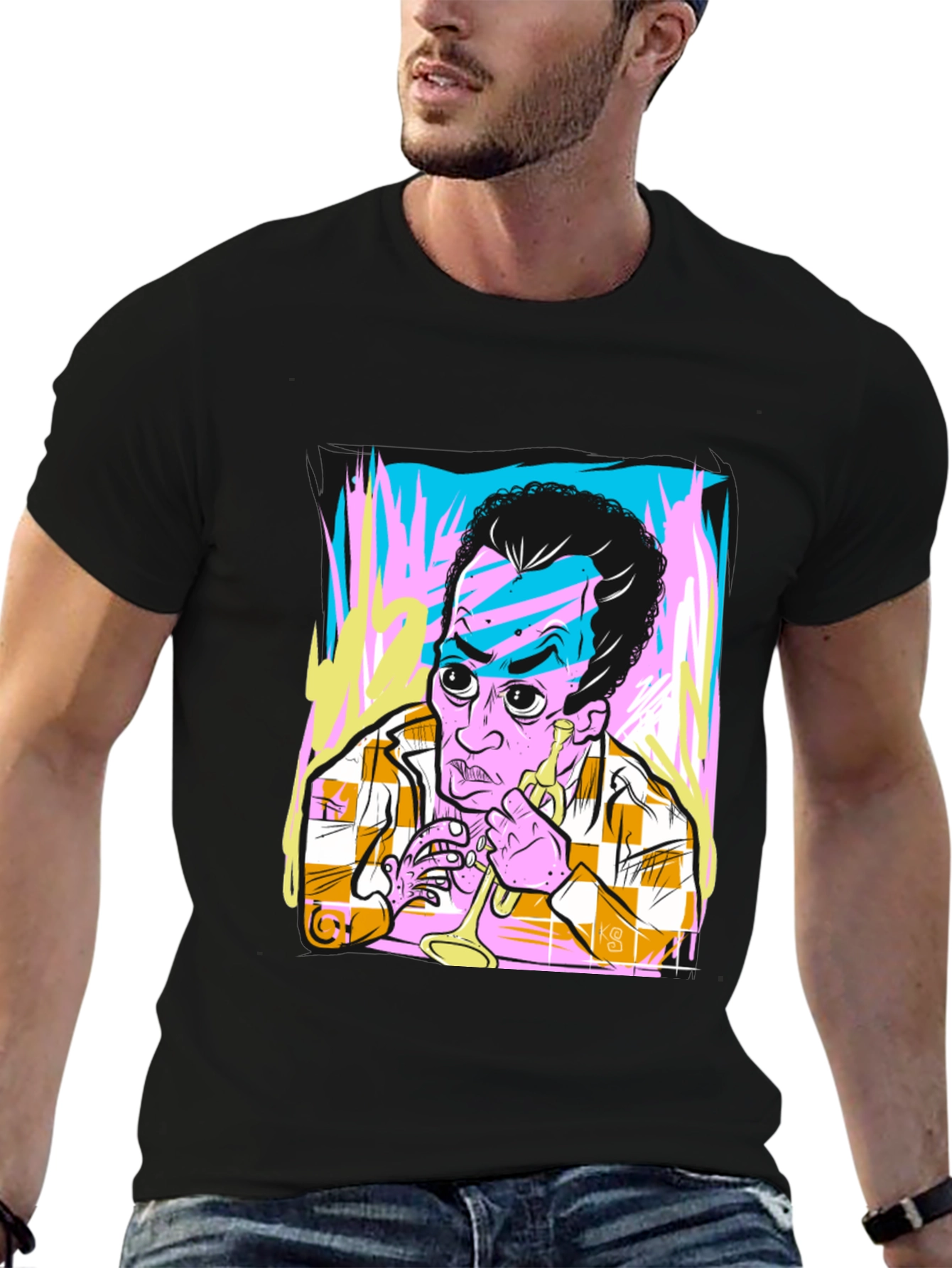Jazz Trumpet Graphic T-Shirt - Cool Musician Tee