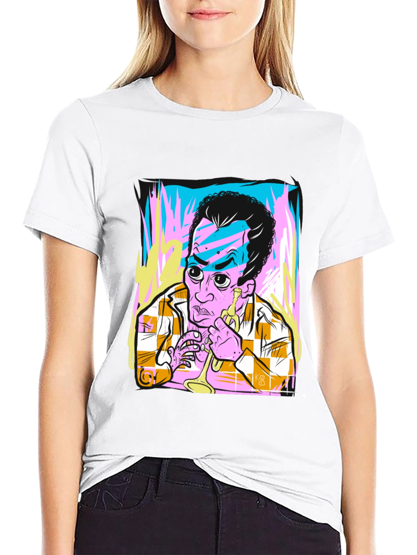 Jazz Trumpet Graphic T-Shirt - Cool Musician Tee