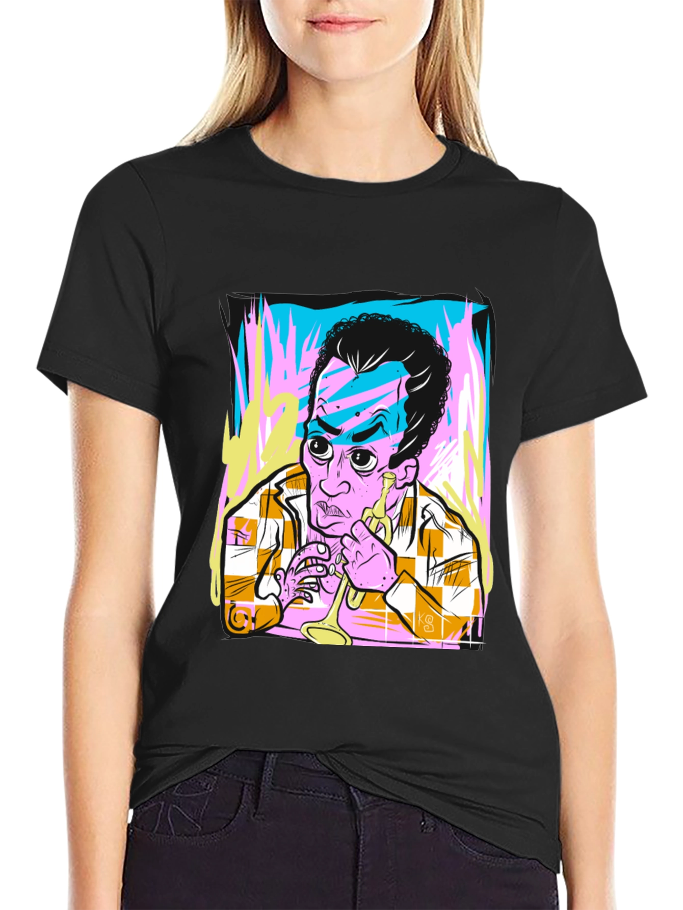 Jazz Trumpet Graphic T-Shirt - Cool Musician Tee
