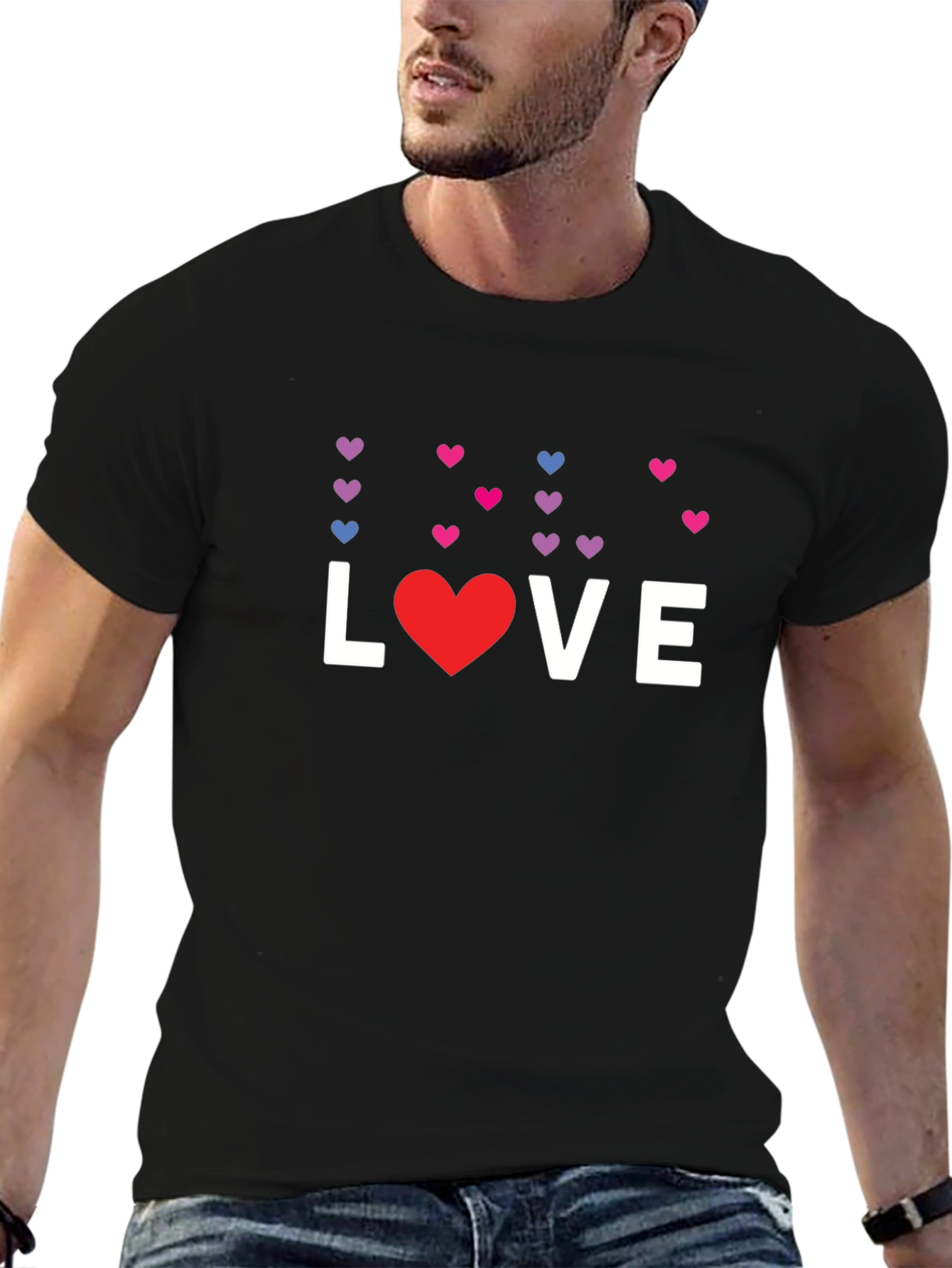 Bisexual Pride Love Heart T-Shirt