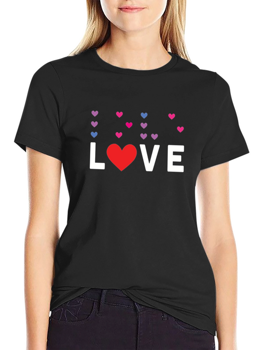 Bisexual Pride Love Heart T-Shirt