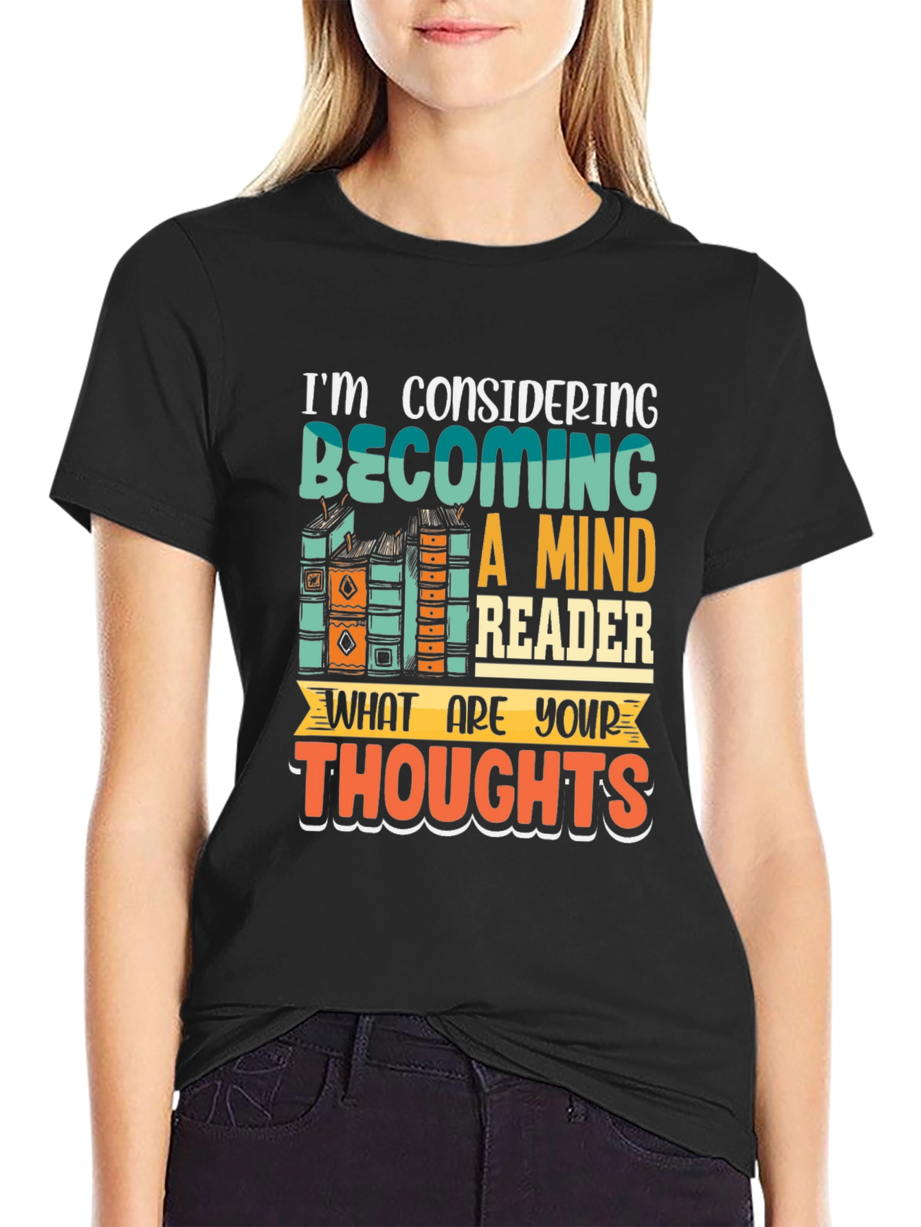Mind Reader T-Shirt - Humorous Book Lover Tee