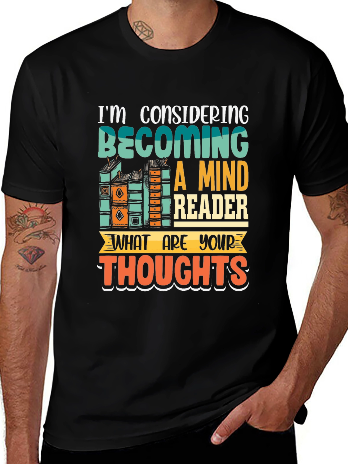 Mind Reader T-Shirt - Humorous Book Lover Tee