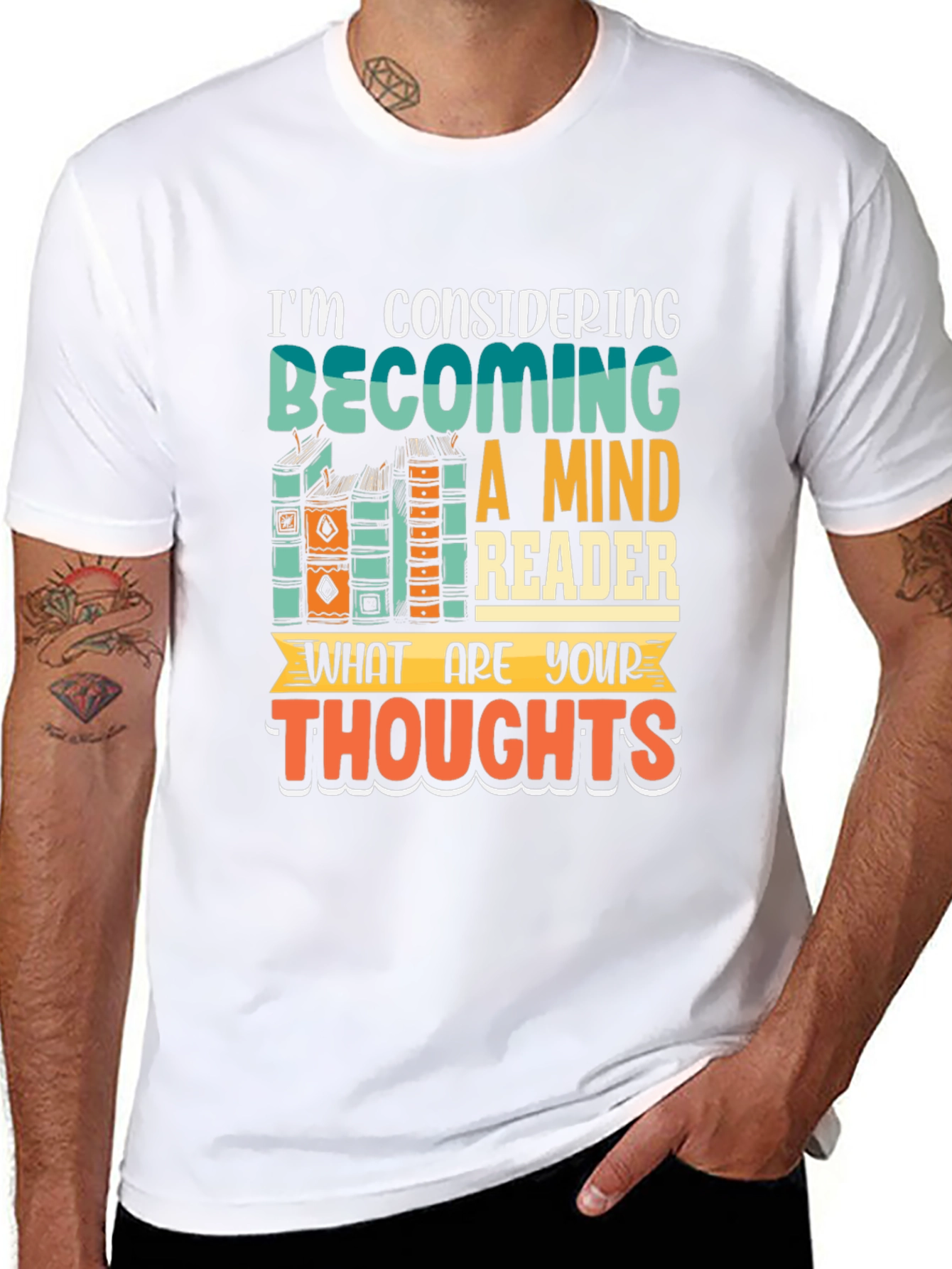 Mind Reader T-Shirt - Humorous Book Lover Tee