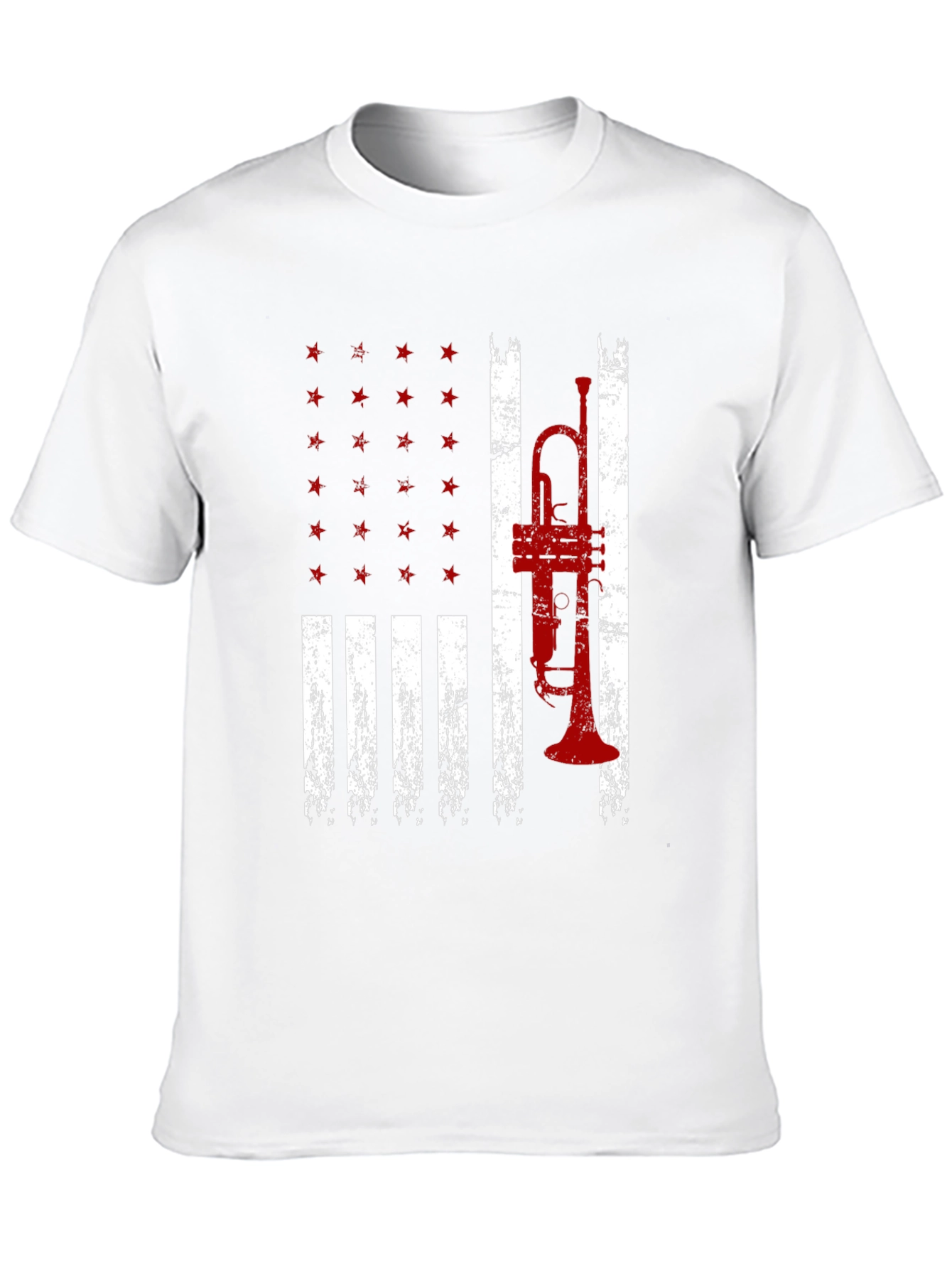 American Trumpet Flag Graphic T-Shirt