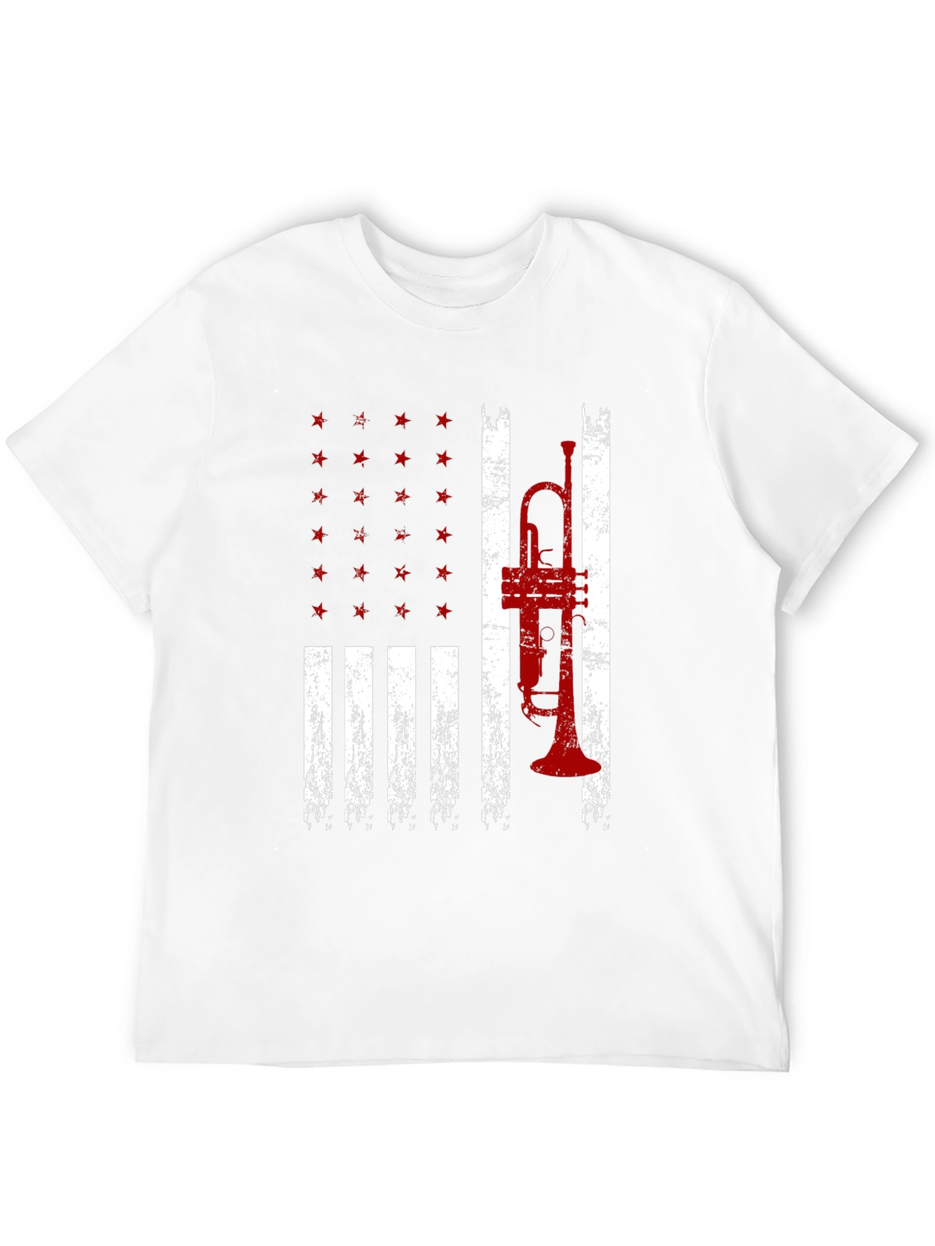 American Trumpet Flag Graphic T-Shirt