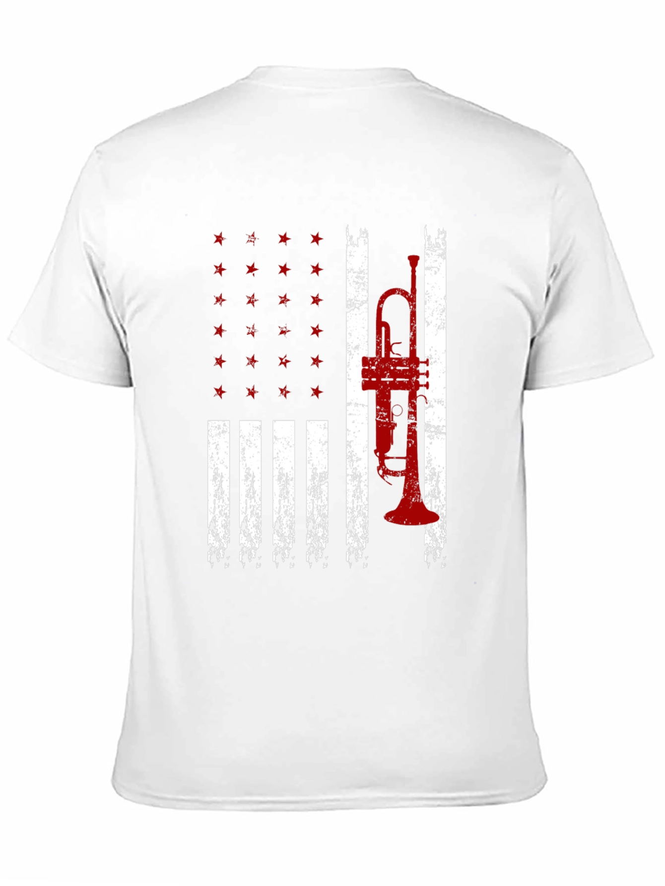 American Trumpet Flag Graphic T-Shirt
