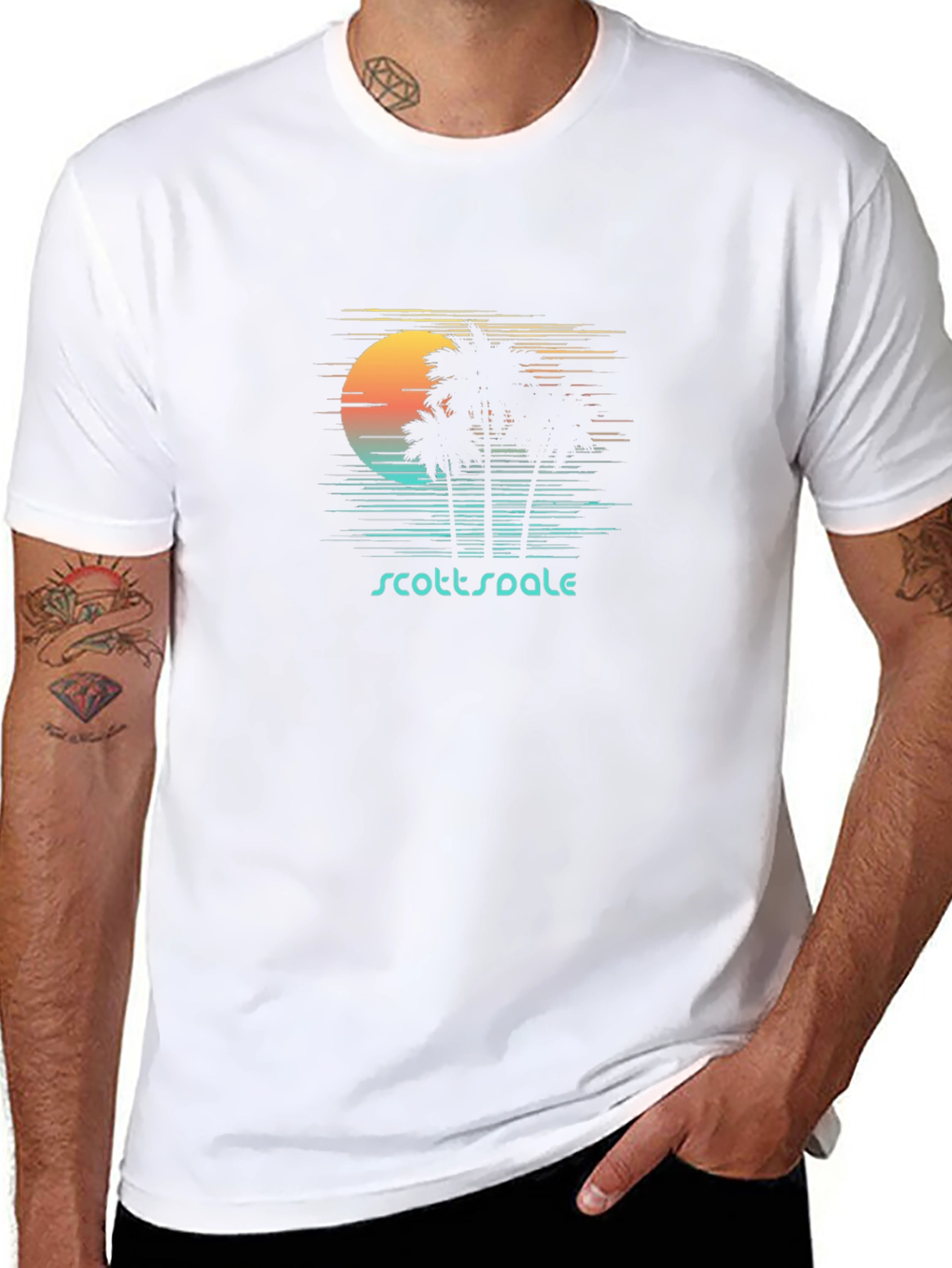 Scottsdale Palm Tree Sunset T-Shirt