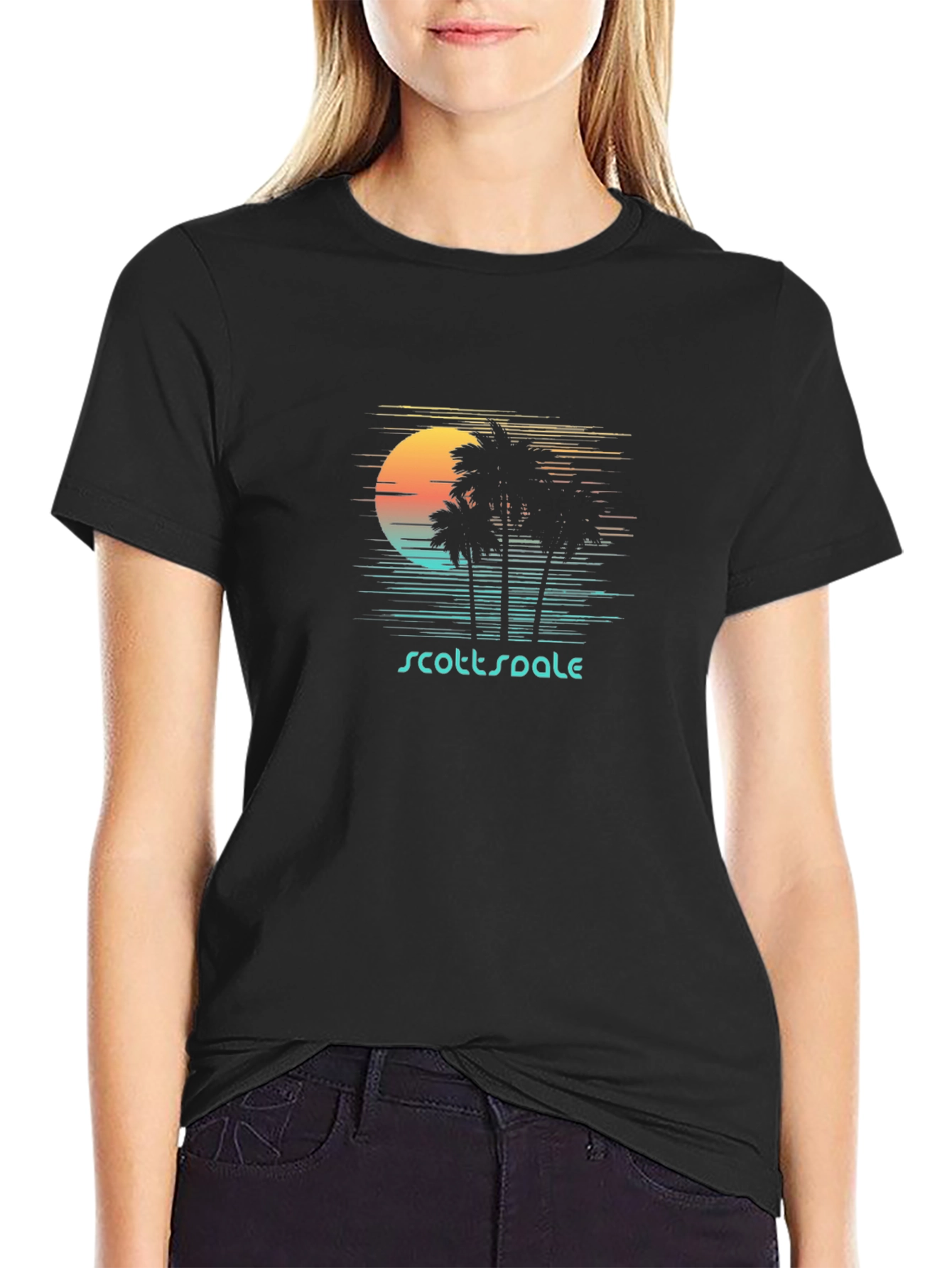Scottsdale Palm Tree Sunset T-Shirt
