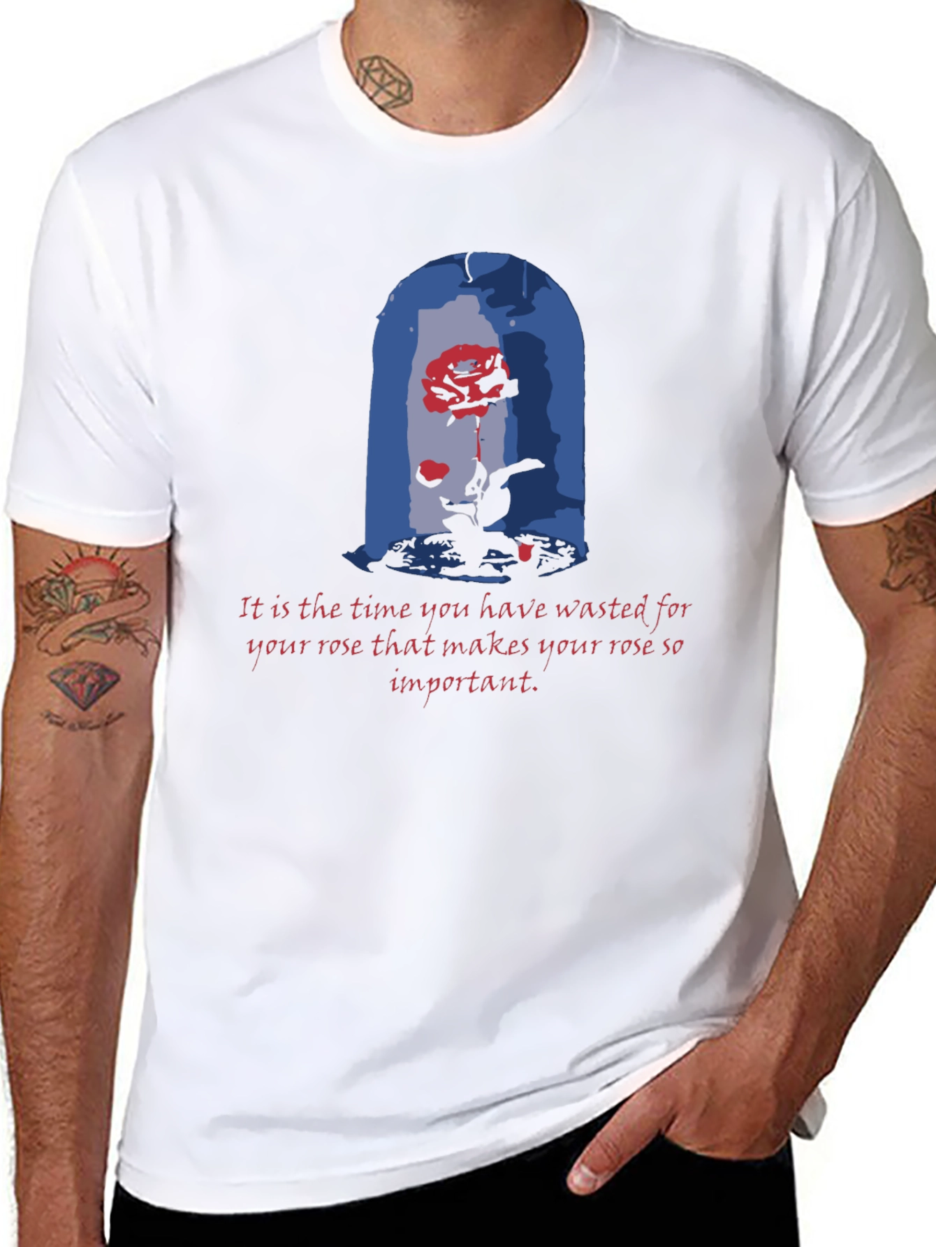 Beauty and the Beast Rose T-Shirt - Timeless Love
