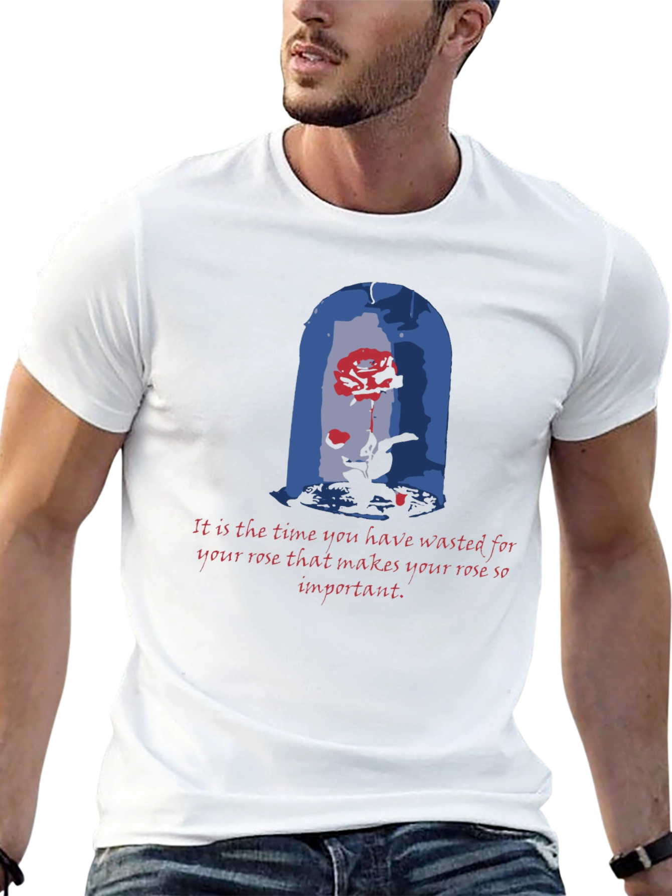 Beauty and the Beast Rose T-Shirt - Timeless Love