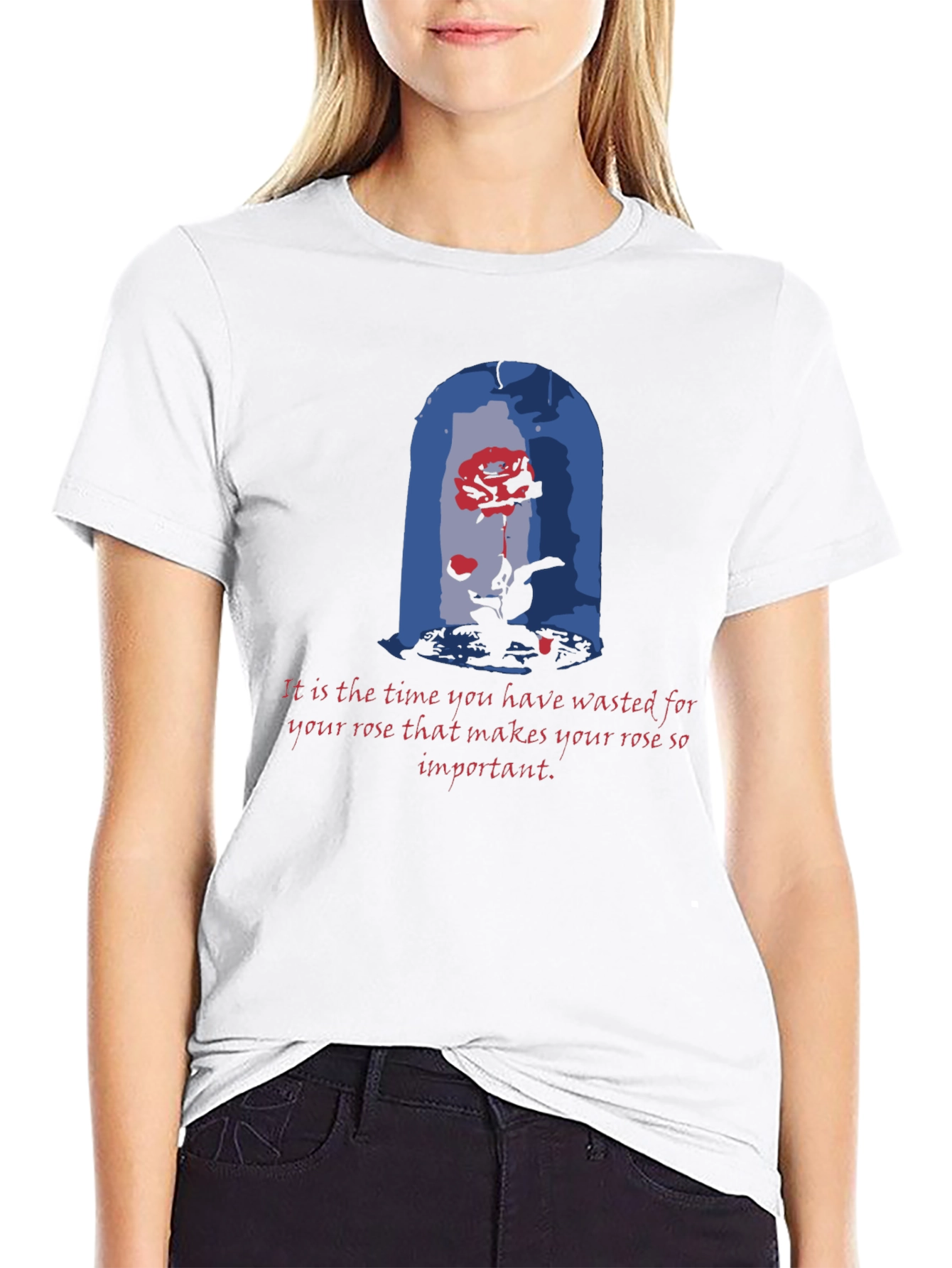 Beauty and the Beast Rose T-Shirt - Timeless Love
