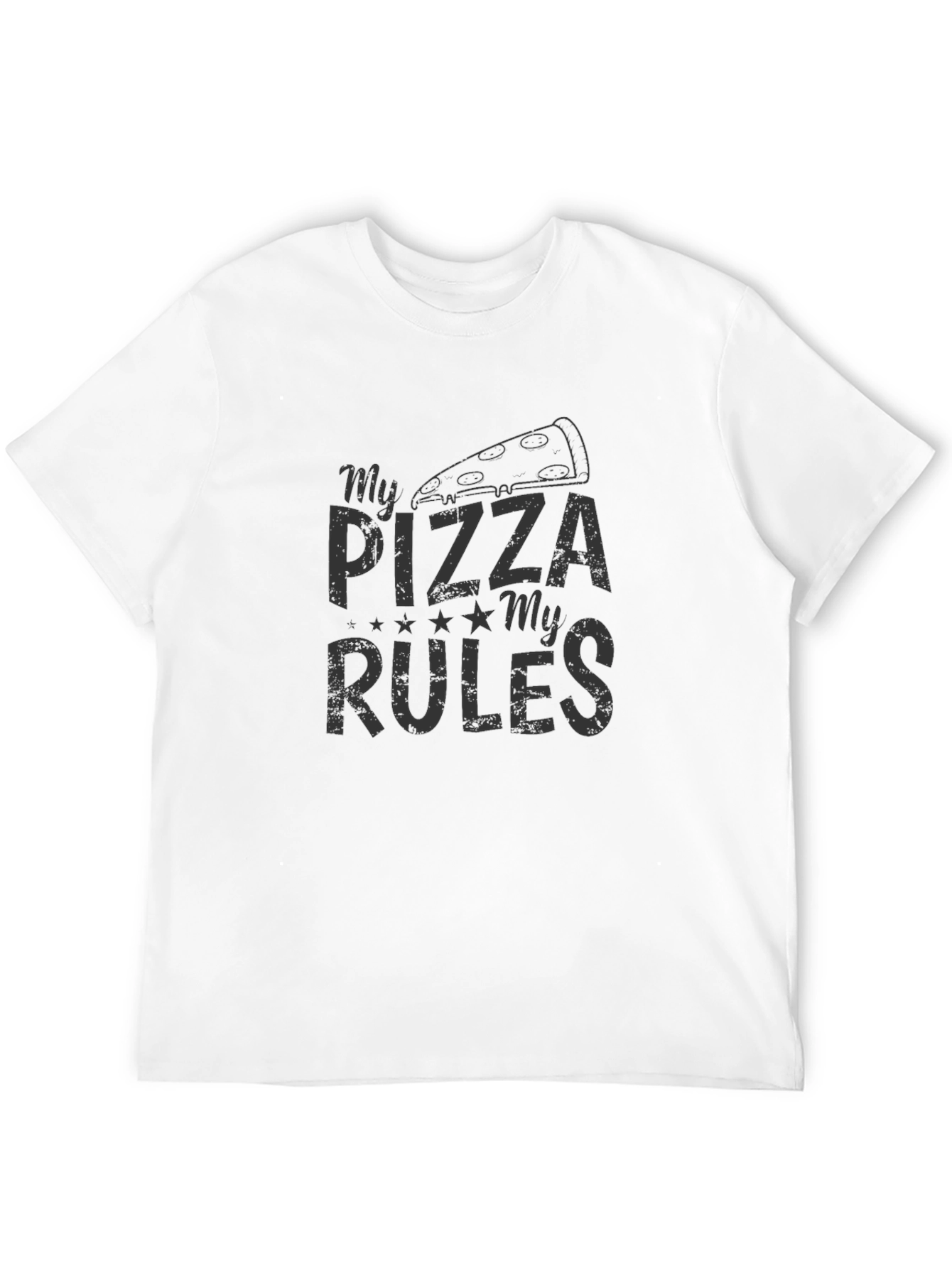 My Pizza My Rules Black T-Shirt