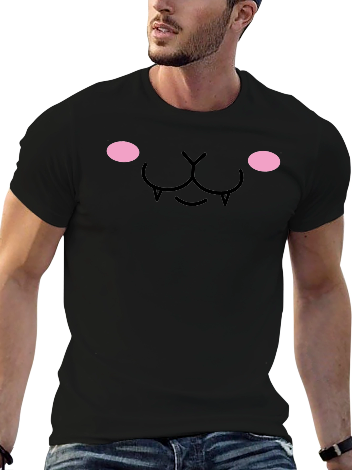 Kawaii Vampire Face T-Shirt - Soft & Stylish