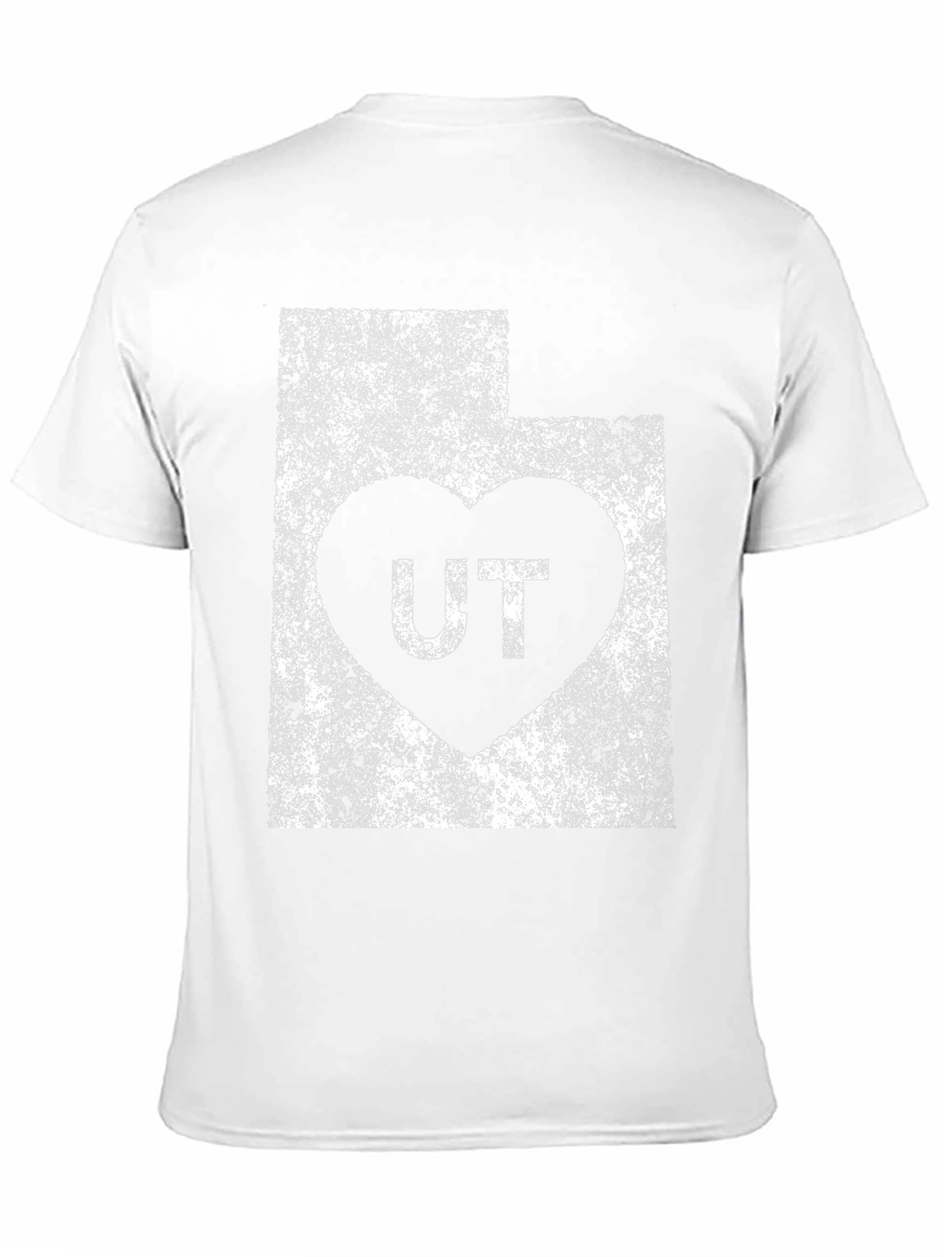 Utah State Heart T-Shirt - Distressed Design