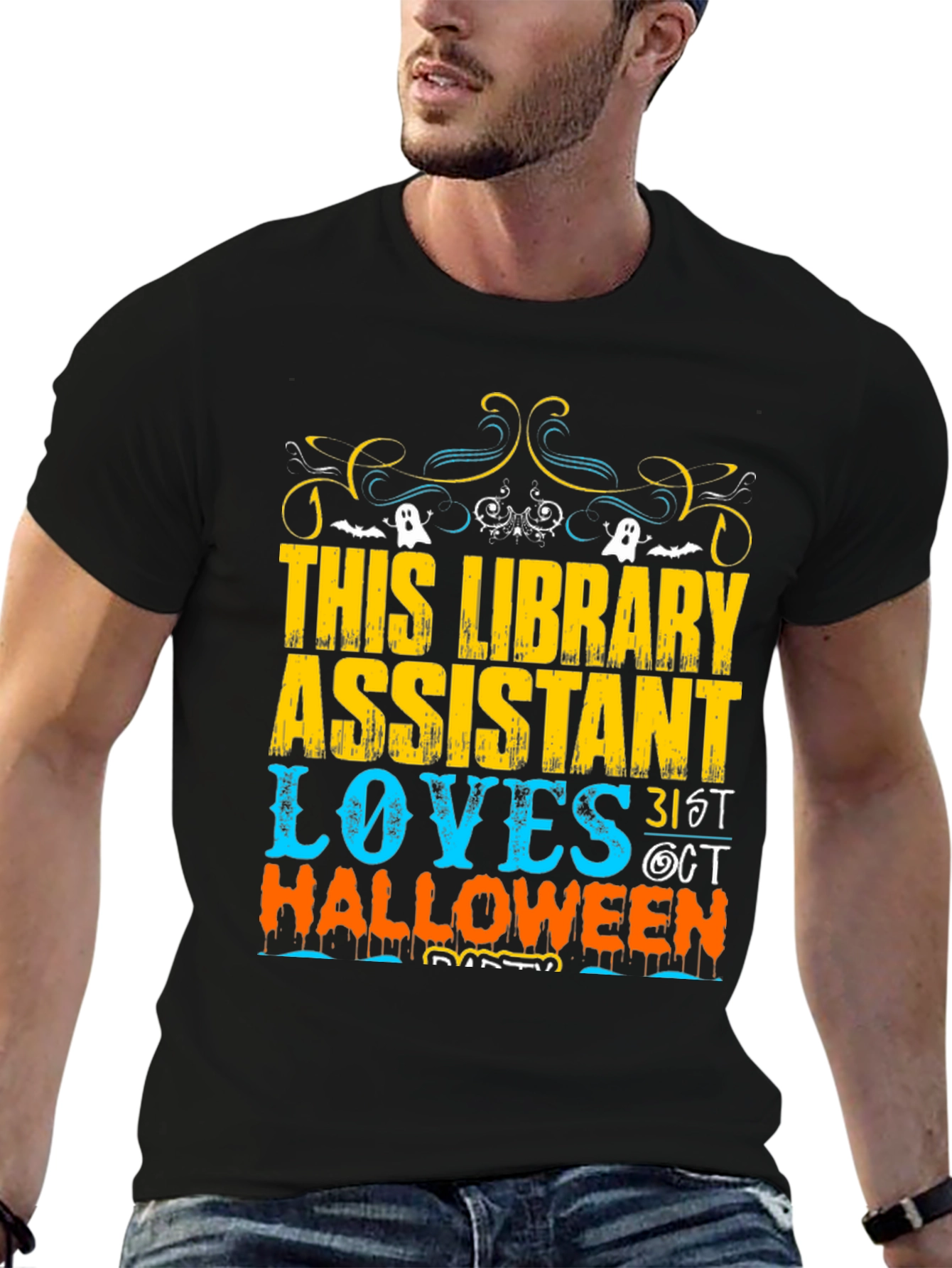 Library Assistant Halloween T-Shirt