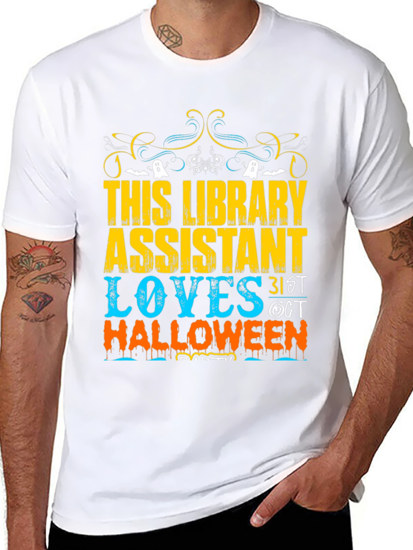 Library Assistant Halloween T-Shirt