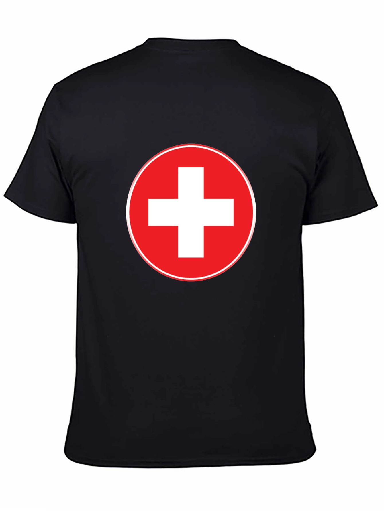 Swiss Flag T-Shirt - Red and White Cross Design