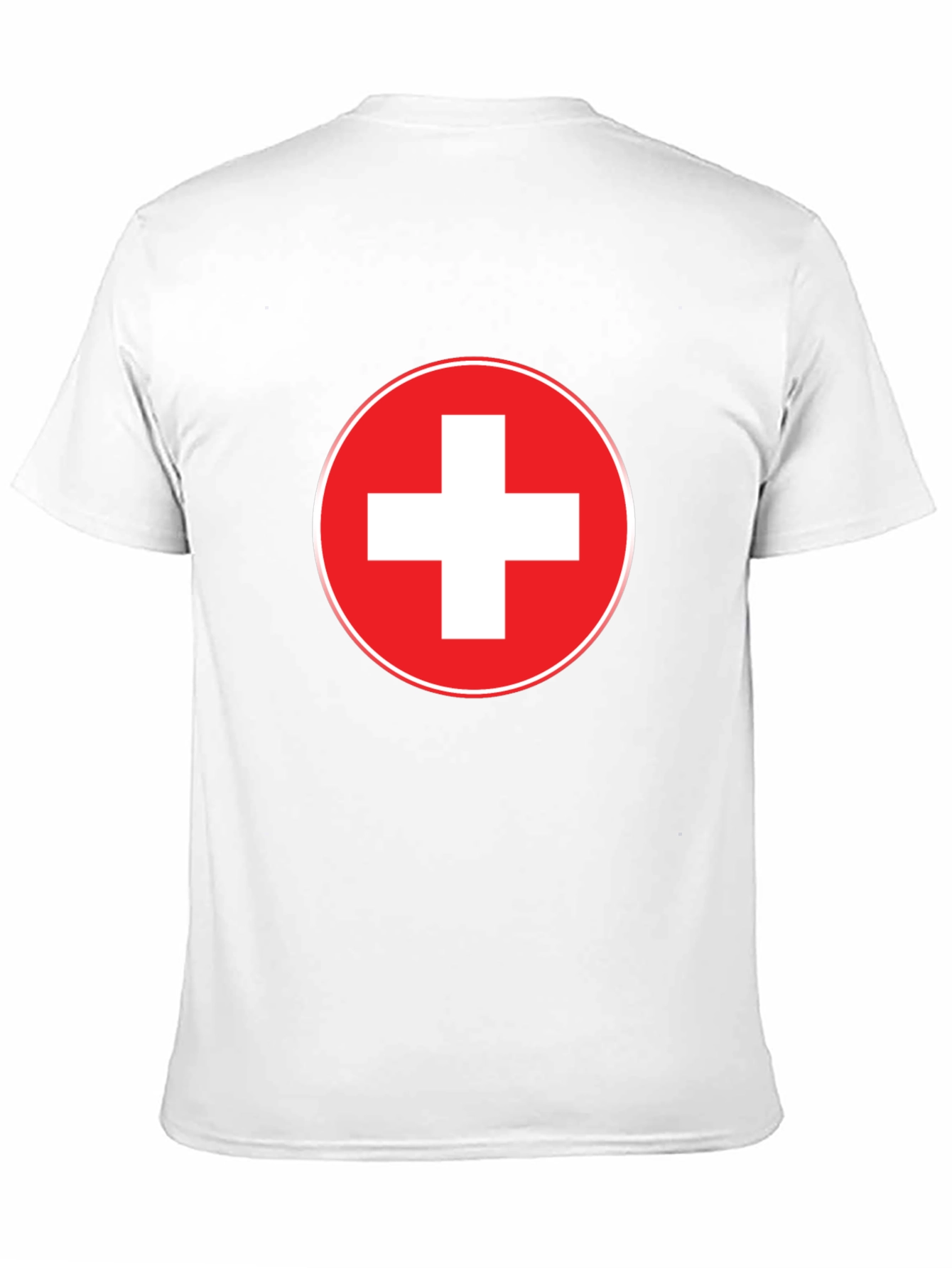 Swiss Flag T-Shirt - Red and White Cross Design
