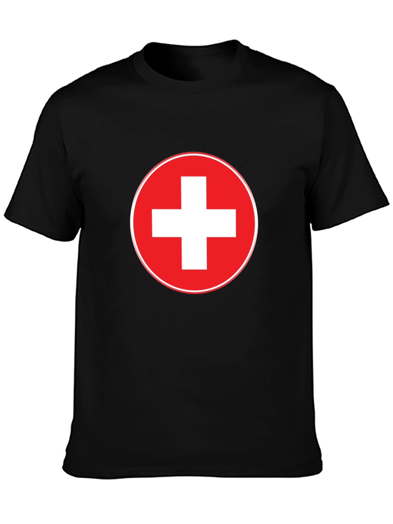 Swiss Flag T-Shirt - Red and White Cross Design