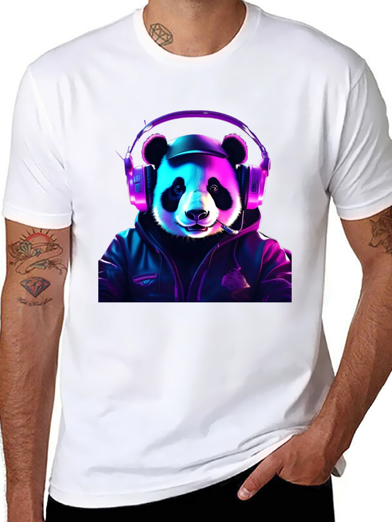 Cool Panda DJ T-Shirt