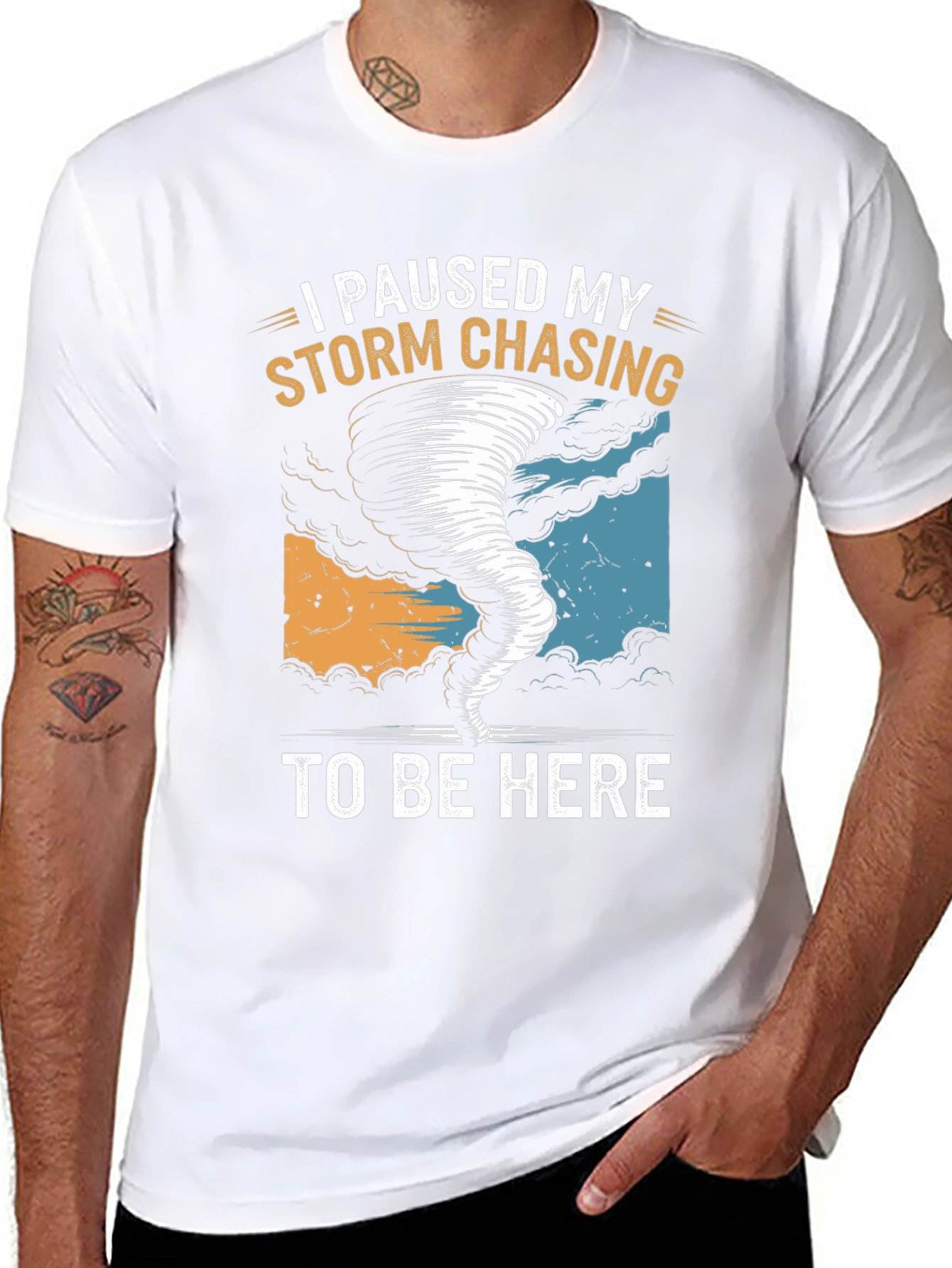 Storm Chasing Pause T-Shirt - Weather Fan Tee