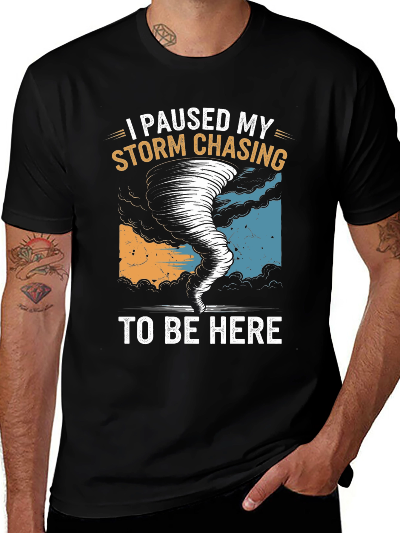 Storm Chasing Pause T-Shirt - Weather Fan Tee