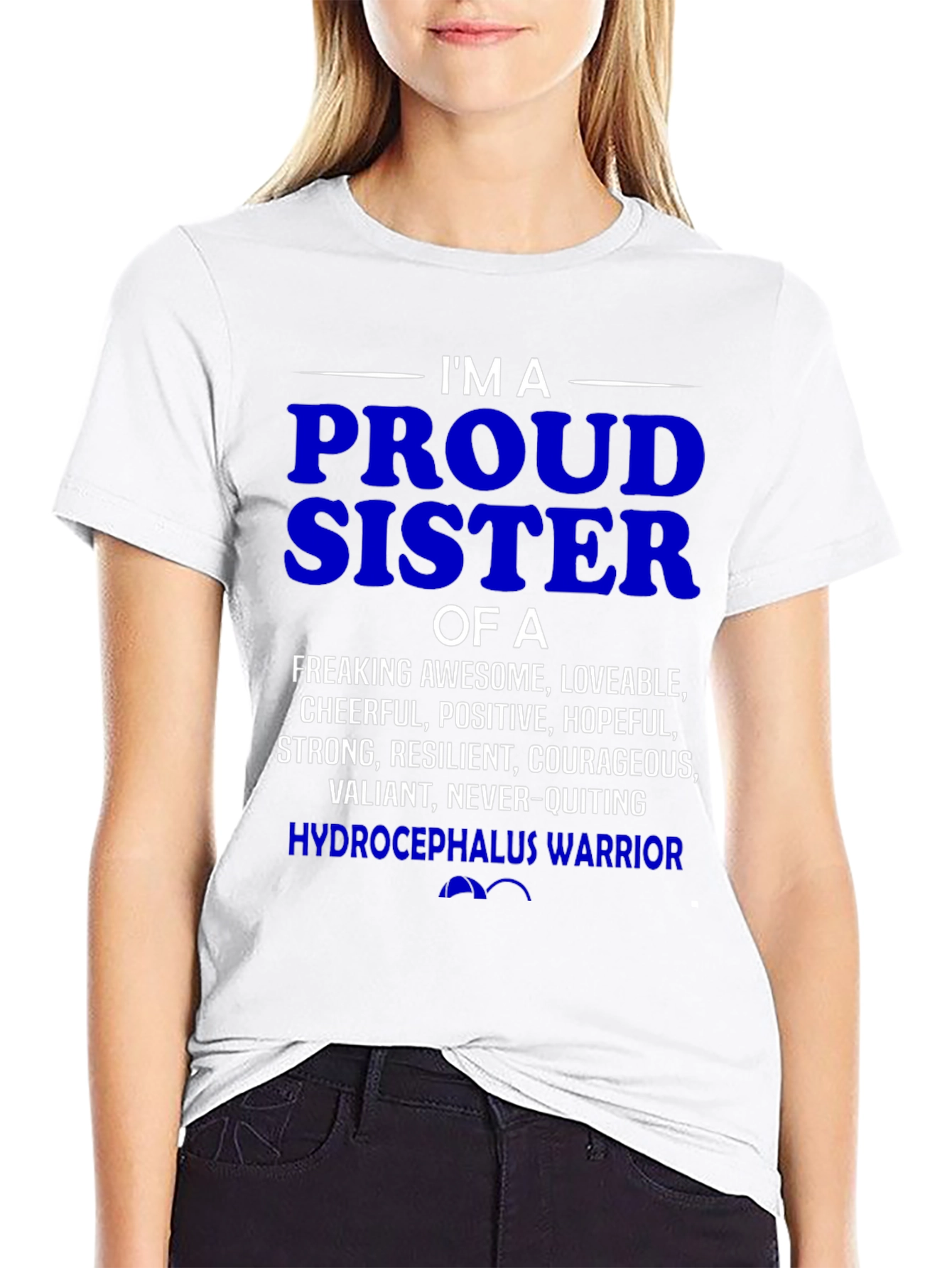 Proud Hydrocephalus Warrior Sister T-Shirt