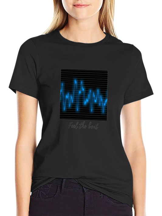 Black Feel the Beat Graphic Tee