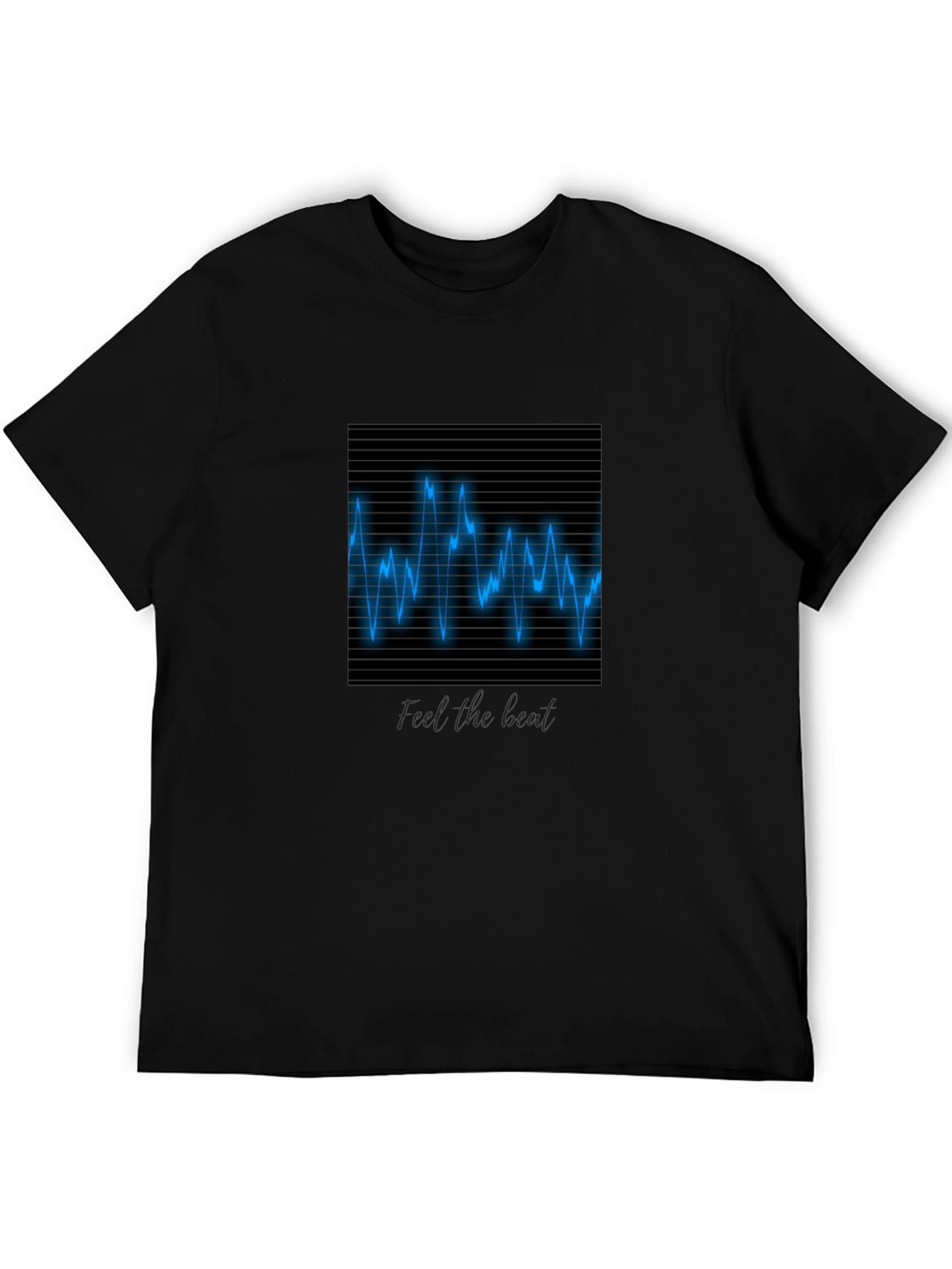 Black Feel the Beat Graphic Tee