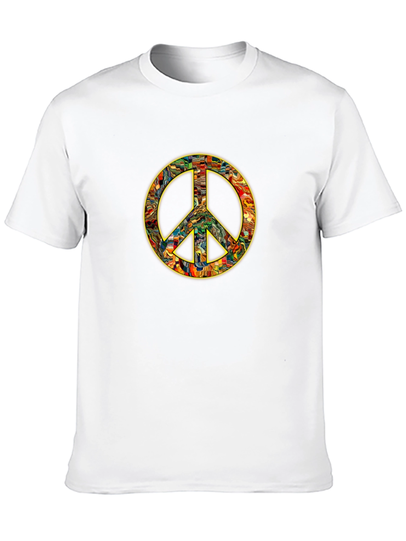 Peace Sign Graphic Black T-Shirt