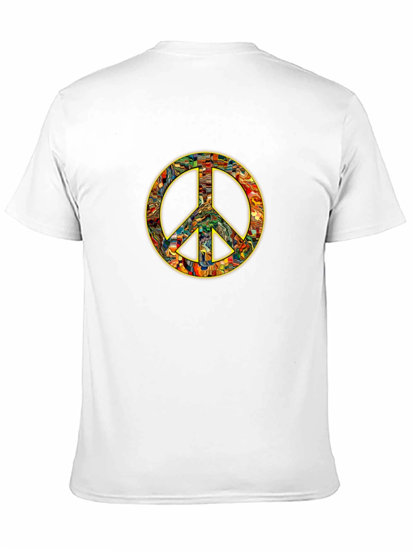Peace Sign Graphic Black T-Shirt