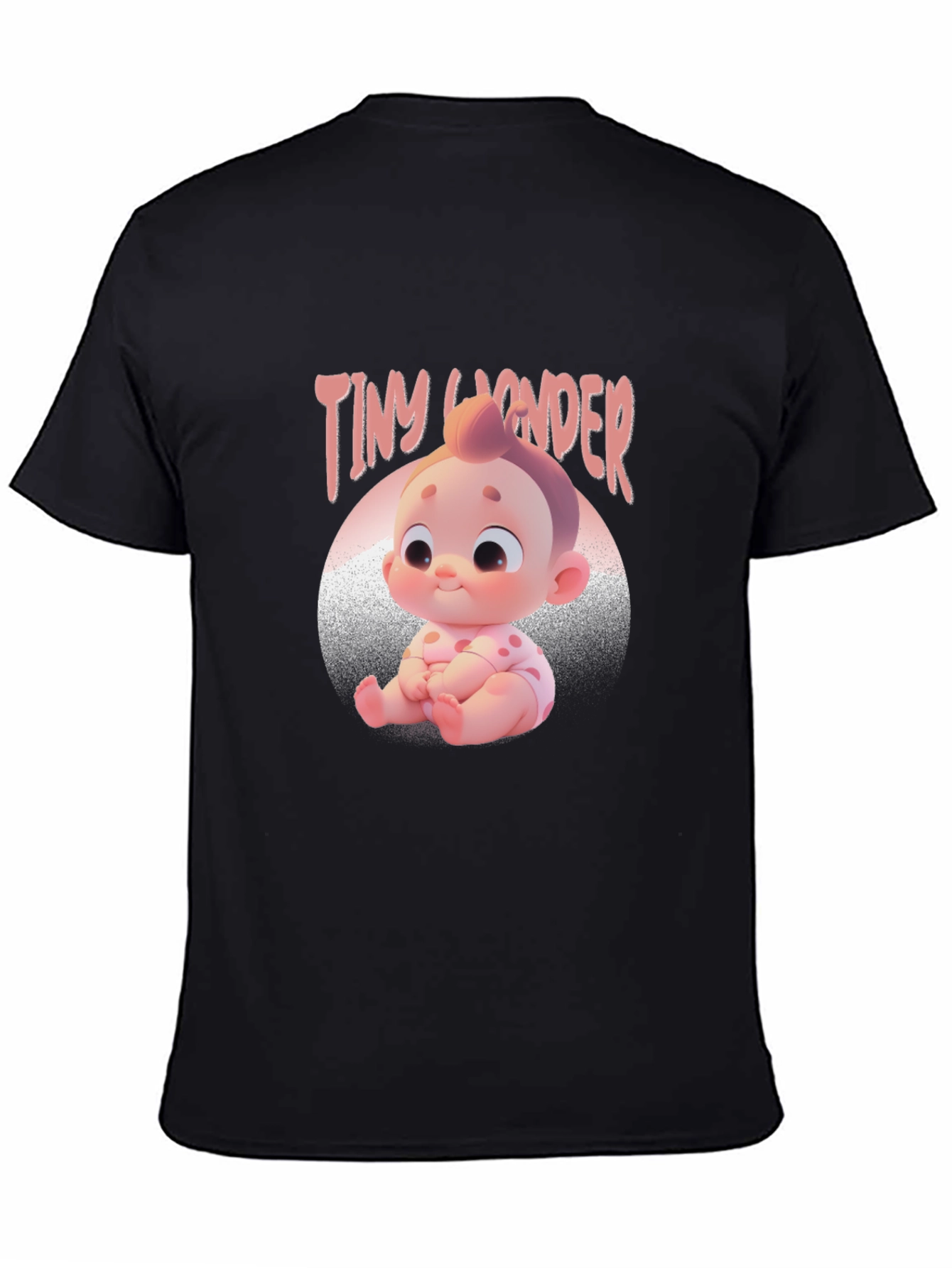 Tiny Wonder Baby Graphic Tee - Black Unisex Shirt