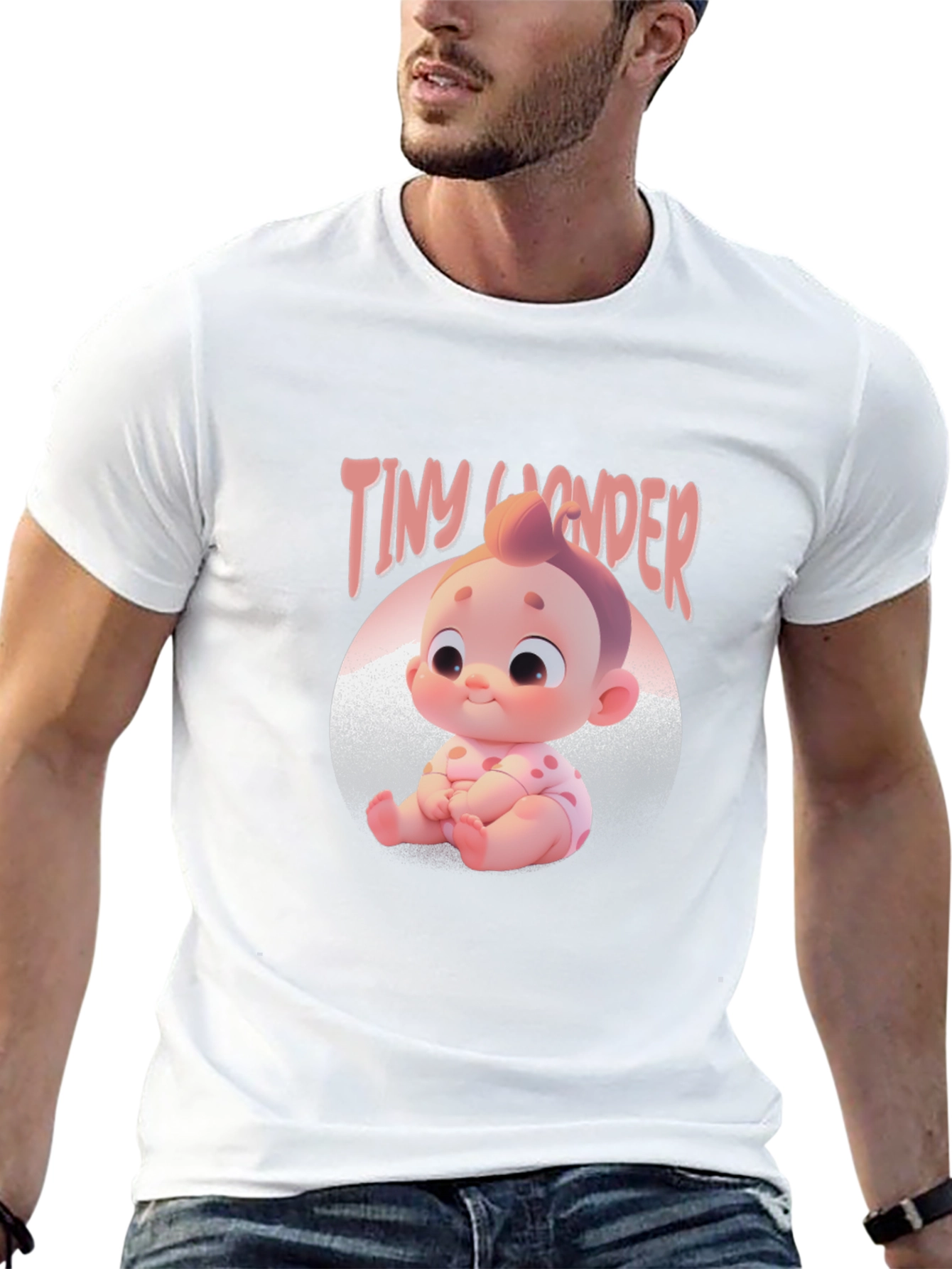 Tiny Wonder Baby Graphic Tee - Black Unisex Shirt