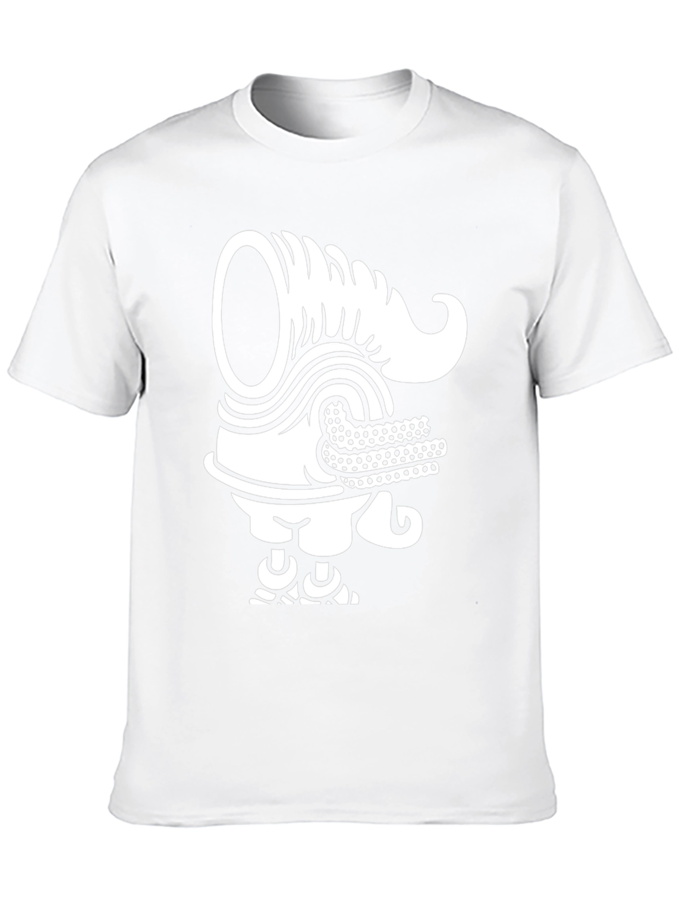 Unique Graphic Tee - Black T-Shirt with White Design