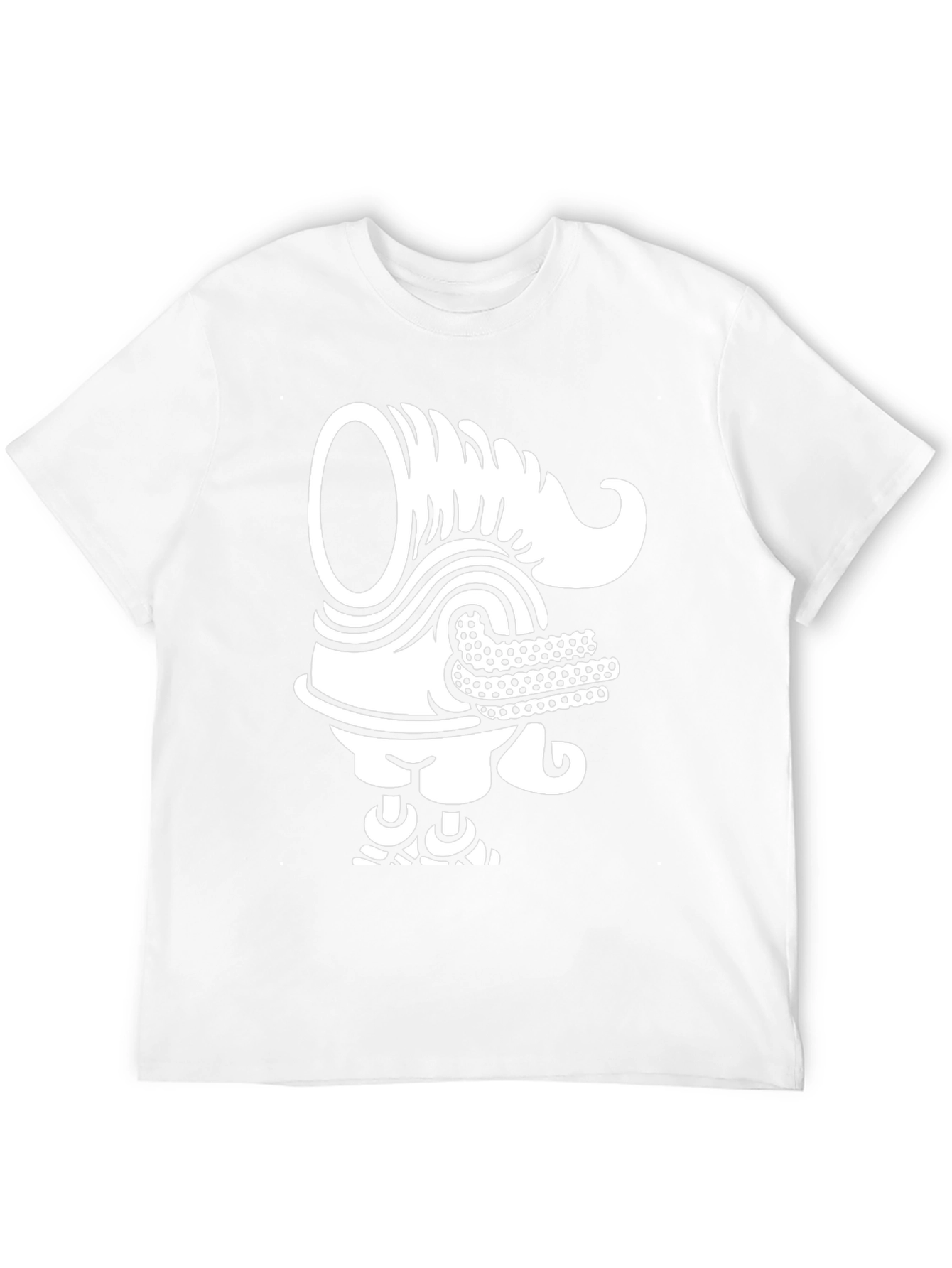 Unique Graphic Tee - Black T-Shirt with White Design
