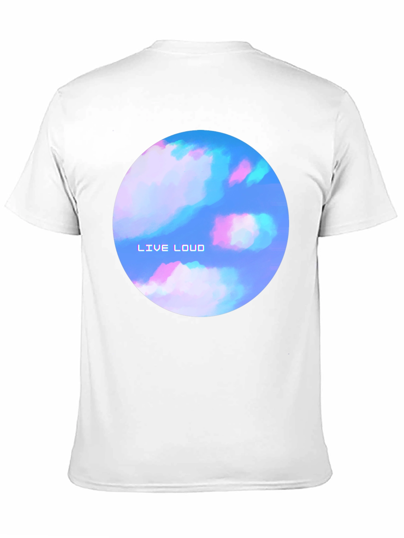 Live Loud Graphic Print Black T-Shirt