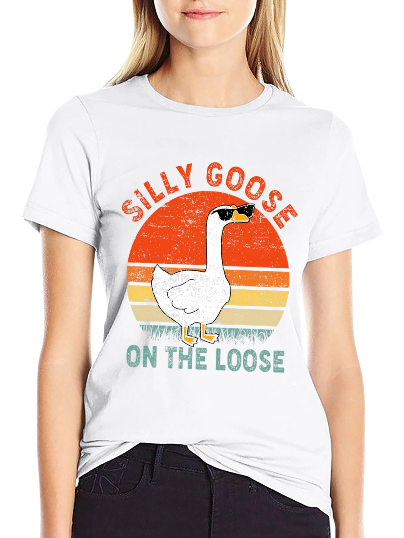 Silly Goose On The Loose Graphic T-Shirt