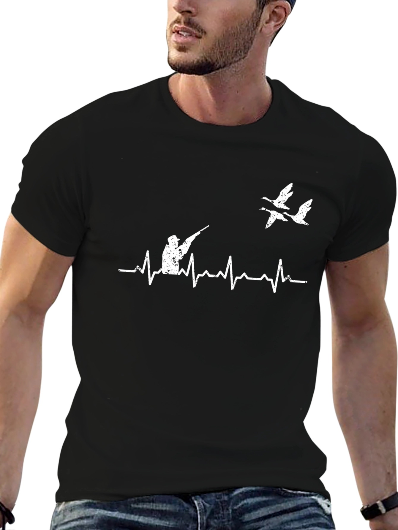 Duck Hunting Heartbeat T-Shirt