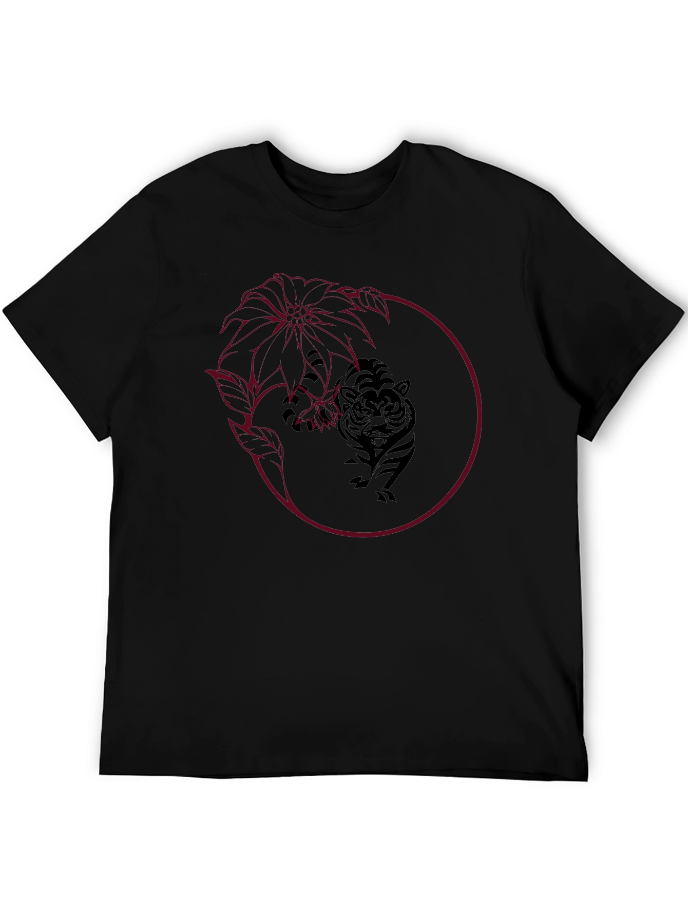 Tiger Flower Graphic Tee - Stylish & Unique